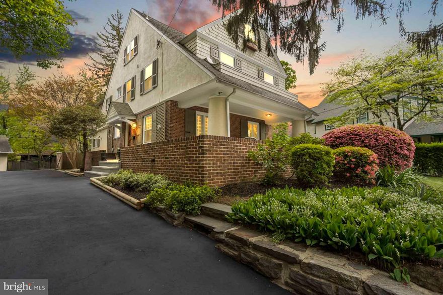 Welcome to 261 Forrest Rd, a stunning property located in the highly sought-after Merion Station of Lower Merion. This one-of-a-kind home has been loved, well maintained, renovated and expanded by its current owners to blend its original historical charm with the needs of today’s lifestyle. As you approach the property, you'll be struck by the home's stately presence, with its grand facade, lush landscaping, and large inviting front porch. Step inside, and you'll be greeted by a warm and inviting interior, filled with natural light and tasteful finishes. The main floor boasts refinished hardwood floors, a spacious living room with a fireplace, perfect for cozy evenings with family and friends. Two french doors give access to the outdoor covered patio, perfect for entertaining. The gracious dining room flows into the eat-in kitchen and family room. The kitchen is a true chef's delight, with a Thermador gas range top and pot filler, GE Monogram integrated refrigerator, Sub-Zero wine cooler, GE Advantium and convection double wall oven, a large island with seating, in-ceiling speakers, pantry and plenty of storage. The breakfast room offers a comfortable spot for casual dining, with views of the backyard, access to the deck and open to the family room. A powder room and a mudroom, with laundry and built-ins complete the first floor. Upstairs, you'll find 3 generous bedrooms, including a luxurious primary suite with a walk-in closet, laundry room, dual private baths with shared double shower, heated towel rack, warming towel drawer, walk-in closet, in-ceiling speakers and plenty of storage. There are an additional 3 bedrooms on the third floor, one of which has an ensuite bathroom and a bonus room. The partially finished, waterproofed basement provides additional space perfect for a home gym, playroom, or media room. Outside, the fully fenced backyard is a true oasis, with a large wrap-around deck, mature trees, and plenty of space for gardening, games, and relaxation. Home has a whole house generator, brand new HVAC systems (2023), custom solid wood shutters and entrance doors, a gated belgian block lined driveway. Large 2 car garage with solid wood doors. New hardwood floors in kitchen and family room, new carpets on second and third floor. New exterior stucco coating comes with warranty. HSA home warranty included in the sale. The home is situated in the award-winning Lower Merion School District, known for its top-rated schools and strong sense of community. Located just minutes from local shops, restaurants, and parks, and with easy access to major highways and public transportation. Don't miss your opportunity to make this beautiful property your own.
