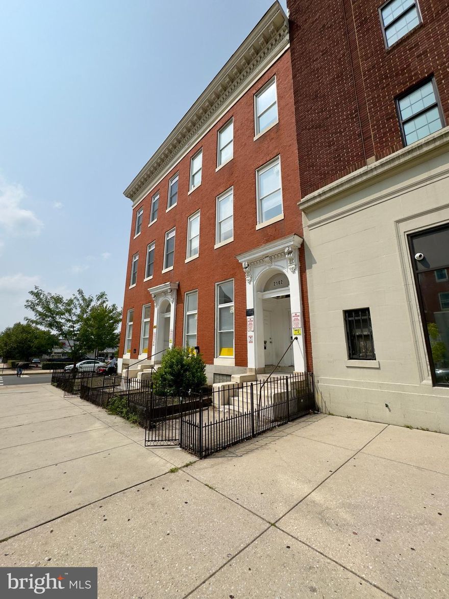 Welcome to 2102 Maryland Avenue Unit 2R, a professionally maintained one-bedroom, one-bath apartment located in a sought-after area of Baltimore. This thoughtfully designed residence offers a blend of comfort and practicality, ideal for those looking to enjoy city living with everyday convenience.

Step into a light-filled living area enhanced by hardwood flooring and a soft neutral color palette that creates a warm and inviting space. The generously sized bedroom continues the theme with matching wood flooring, ample windows, and natural tones that promote a peaceful environment.

The kitchen features tiled flooring, classic built-in cabinetry, and essential appliances including a refrigerator and stove/oven. A private exit leads directly to your own balcony, offering a private retreat just off the kitchen. The bathroom is well-appointed with luxury vinyl plank flooring, a soaking tub with shower, a lavatory, cabinet, and a vanity mirror for added functionality.

Residents benefit from 24-hour emergency maintenance and access to an easy-to-use online tenant portal for all rental-related needs. Limited on-site storage is also available, providing extra room for your belongings. Small pets under 50 pounds are welcome with a signed pet addendum and a one-time non-refundable fee.

Whether you’re commuting or staying local, this property puts you close to everything you need while offering a calm and comfortable space to return to.

Nearby Attractions and Commutes

Johns Hopkins University – 5 minutes

Baltimore Museum of Art – 6 minutes

Penn Station – 7 minutes

Charles Theatre – 4 minutes

Wyman Park Dell – 6 minutes

Nearby Highways

I-83 – 4 minutes

I-695 – 15 minutes

Pets under 50lbs are welcome with a pet addendum and $500 non-refundable pet fee.

Agency disclosed upon initial contact. Agent conducts showings; BMG manages follow-up, paperwork, move-in post-approval. Vouchers work with BMG directly.