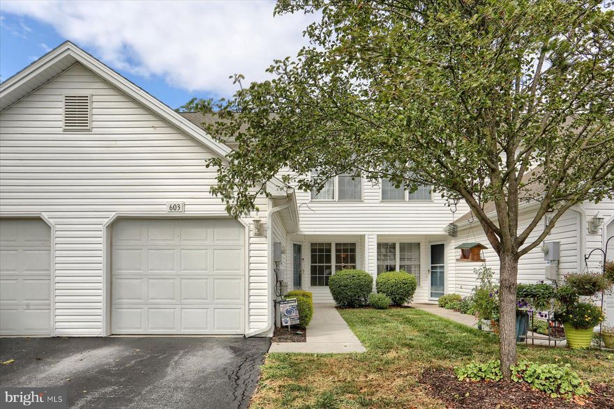 Move in ready home in the popular Fairfield Condos of Etters. This home offers a bright and airy space with an open floor plan featuring 2 bedrooms and 2 1/2 baths! Entry way with half bath off the side. Enjoy the cozy living room which features LVP flooring and ample space. Open kitchen concept with dining/eating area. Kitchen appliances convey! Kitchen has a plentiful amount of countertop space and pantry storage too. Sliding glass door off the rear to enjoy your patio and large grass area great for hanging out! 2 Owner's Suites upstairs both with a private FULL BATH and plenty of closet storage space. 2nd floor laundry for added convenience! Plus this home is efficient with NEW central air and gas heat! All you have to do is move in! HOA covers all exterior items and recently replaced the roof! 1 Car garage plus driveway and easy access to overflow parking!