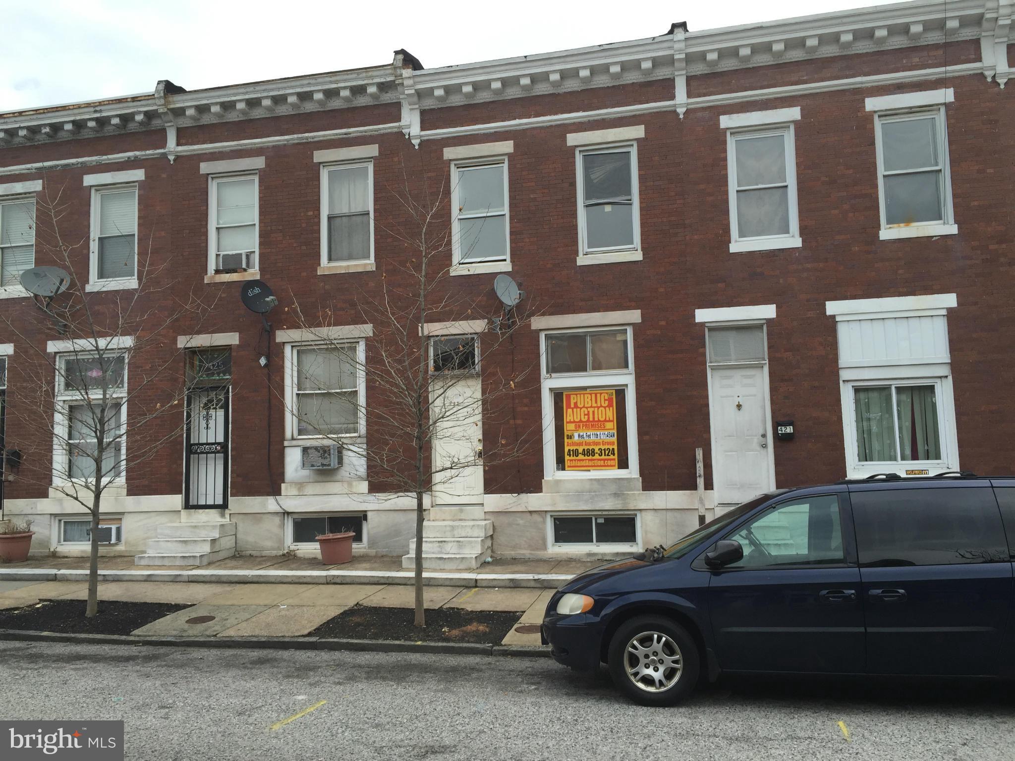 PUBLIC ONSITE AUCTION: Wed, Feb 11, 2015 @ 11:45am. Starting Bid $15,000. 2 Story Townhome in Ellwood Park/Monument. Property is Vacant. 3BR/1.5BA. Agents Register Your Clients.