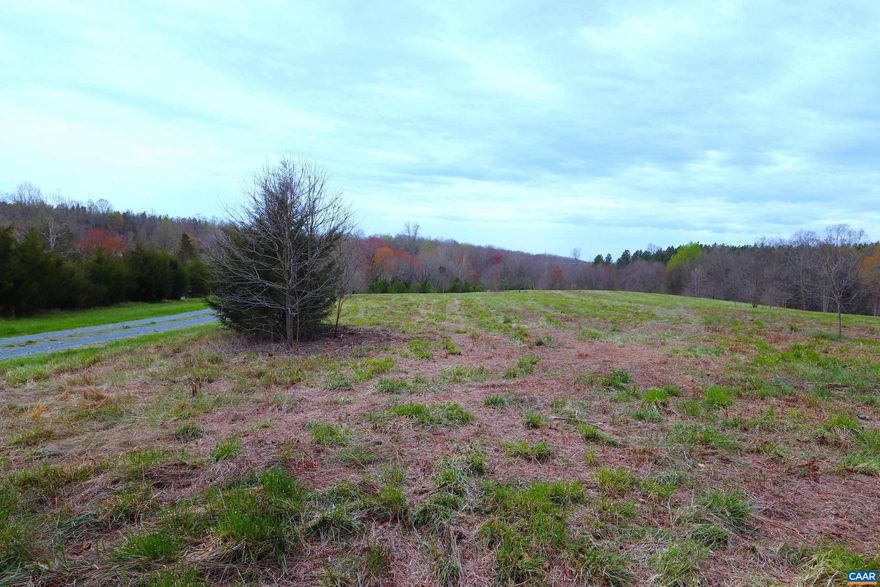 A RESIDENTIAL BUILDING LOT like this 10 ACRE GEM doesn't come along often: Hidden in the heart of Fluvanna Co, on a PRIVATE COUNTRY cul-de-sac, PERFECT for OPEN SKY STARGAZING! This parcel is MOSTLY CLEARED with two sides of MATURE HARDWOODS and bordered with LONG ROAD FRONTAGE.  Perfect southern exposure for a PASSIVE SOLAR HOME. ALREADY PERKED for a 4-6 bedroom AND 3-bedroom homesites, with underground ELECTRICITY & CABLE INSTALLED. Lot is well suited for either a BASEMENT OR CRAWL SPACE. Construction Permit is attached. SEE DOCUMENT SECTION for additional important reports.  DISTANCE TO AREA CONVENIENCES:  8 mi Central Elementary, 9 mi Scottsville, 10 mi Palmyra & Fork Union Military Academy, 11 mi Fluvanna Co High School, 12 mi Lake Monticello, 18 mi PVCC & Zion Crossroads, 24 mi UVA, 30 mi CHO Airport, 45 mi Richmond International Airport, 50 mi Short Pump/Richmond. COME WALK THE LOT and make your dream come true!
