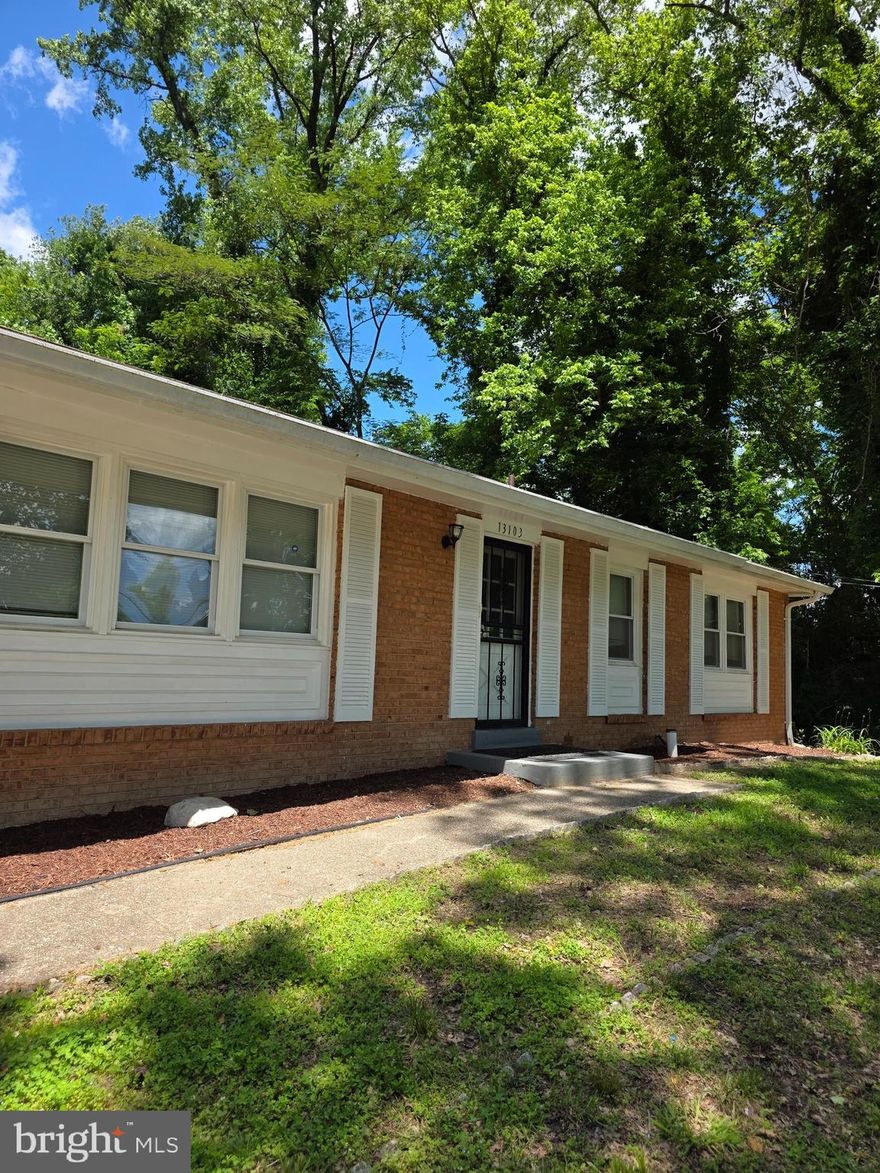 This is a beautiful, secluded area, 13103 Chalfont is ready for you to make it into anything that you 
want it to be. 5 bedrooms, Three full baths, a large-full basement, a very spacious backyard, 
a carport, a large front yard, a new roof in 2023 and so much more.
     This large19,000+ square lot has a wonderful home awaiting your special touch to bring it into its hidden beauty.  A Fort Washington haven, not too far from all major roads, routes 210, 495, 295, etc.
     A Fort Washington haven,  near the National Harbor, the Outlets and not too far from all major roads, routes 210, 495, 295, etc.
Great Property, perfect for a family, or anyone who would like extra income to pay off their mortgage early by renting out the basement (with a separate entrance). Another thought, it would easily be adjustable for an assisted living/group home facility. The property is being sold in "As Is" condition. 
BUYERS, you would have a wonderful time living here and have great fun 
updating this home to make it your own.