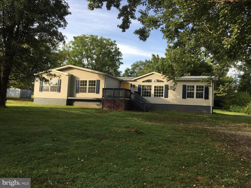 $15,000 price reduction off original price PLUS a FREE DECK for a February contract ! ...Best Value in the area!!  Only $93.00 per square foot on this total renovation of very large one level home on over one acre.  Over 2200 square feet. 4 bedroom, 2 baths, walk in closets in three bedrooms.  Three bedrooms are 15' x 15' or larger. ..WOW  11 total rooms.  Master Bedroom Suite with luxury Bath and private a sun drenched sitting room with french doors (possible 5th Bedroom).  NEW Heat Pump/Air conditioning, new oil furnace too, New well pump and pressure tank, new flooring though out whole house, lots of Hardwood, Great Room with vaulted ceilings and wood burning fireplace,  plus a family room off huge kitchen, new counter tops, new appliances, new plumbing fixtures whole house, New lights whole house.  Very open layout with lots of natural light, large 1 acre lot with mature trees.  Private Potomac River access community with boat ramp.  Concrete crawl foundation with concrete floor.  Just 2.5 miles to I-81, 10 min. to Hagerstown or Martinsburg. 20 min to P&G