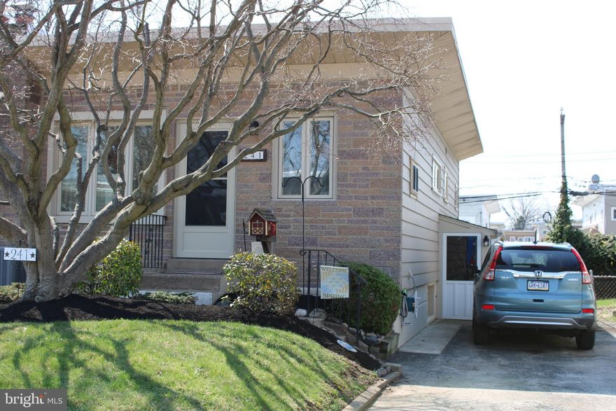 Opportunity Knocks to acquire a home that shows pride of ownership & care. Easy one floor living located in a great area. Convenient to various types of transportation, Tinicum Wildlife Preserve trails, boating & parks.  Two bedrooms, two full bathrooms, modern kitchen with dining area, central air/gas heat, rubber roof (2022), hardwood floors and ceiling fans. Walkout large basement area with many creative options available (rec. room, extra bedroom, living area) currently with a full bathroom. Recently, owner had the basement professionally waterproofed with drain system and pumps. Separate basement room setup for storage, utilities and laundry.  Nice size fenced back yard. Appliances are negotiable.  Home available for first time buyer programs.