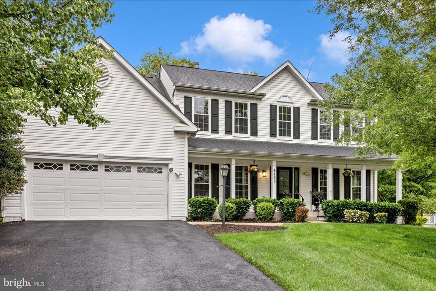 An elegant and spacious 4 bedroom, 3.5 bath Colonial with over 5,000 square feet of updated living space. Recent improvements include refinished hardwood floors, brand-new carpet on main level and lower level, and fresh, neutral paint throughout, making the home feel clean, bright, and move-in ready.The main level offers a great mix of open and traditional spaces. The kitchen features granite countertops, plenty of cabinet storage, and a large breakfast bar that looks out over a sun-filled sunroom—perfect for everyday meals or relaxed gatherings. Just off the kitchen, the great room provides plenty of space to spread out, with a wood-burning fireplace adding a comfortable focal point.You’ll also find formal living and dining rooms for entertaining, along with a private office on the main level—ideal for working from home. Upstairs, the bedrooms are generously sized, and the layout offers flexibility for a variety of needs.The finished lower level adds even more living space, featuring a large recreation room and a separate flex room that could be used as a home gym, media room, or guest space. Walk-out access leads to an outdoor patio with retractable awning. Set on a quiet cul-de-sac in the desirable Spring Ridge community, the home backs to wooded views for added privacy. The welcoming front porch is a great spot to relax and enjoy the surroundings. Roof (2018)and windows(2019) replaced!! BOTH HVAC replaced 2023.   Located in the sought‑after Spring Ridge community—NO CITY TAXES and zoned for OAKDALE HS—residents enjoy unmatched amenities including four pools, a brand‑new splash pad, tennis and pickleball courts, soccer fields, multiple playgrounds, basketball courts, and over 20 miles of trails and sidewalks. With community events, a local shopping center, fire station, and elementary school all within the neighborhood, convenience meets community at every turn. Just minutes from I‑70, I‑270, Rt. 15, and historic downtown Frederick, this home offers the perfect blend of luxury, lifestyle, and location.