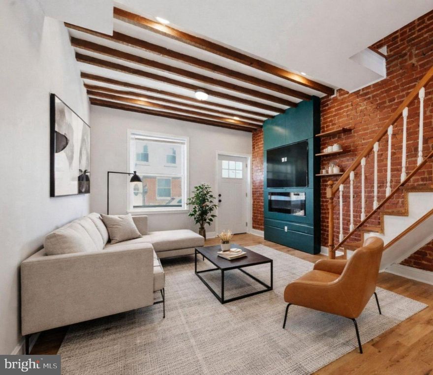 Welcome to 1834 East Albert Street. This 2-bedroom, 1-bath property features hardwood floors, an electric fireplace, exposed brick, exposed beams, and modern finishes throughout. Plus—a finished basement. 

Enjoy cooking in the kitchen complete with plenty of storage, stainless steel appliances, and a gas oven/stove. From there, access the fenced backyard (courtyard), as well as the basement. Upstairs, find both bedrooms and the newly renovated bathroom. 

Located in East Kensington, the property is within walking distance to public transportation, as well as plenty of small eateries. 

Schedule your showing today!!