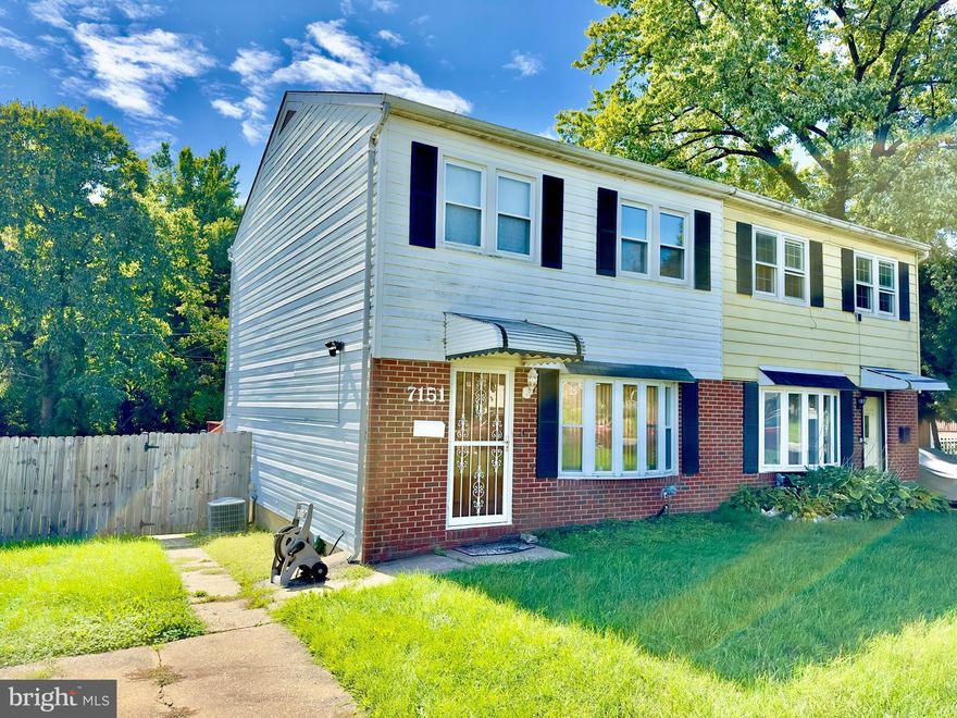 Welcome to this charming 3-bedroom, 1.5-bathroom residence offers a perfect blend of timeless charm and modern comfort. As you step inside, you'll be greeted by the warm and inviting ambiance created by the beautifully refinished hardwood floors that flow seamlessly throughout the main level. These floors add character to the living spaces, setting the stage for a cozy, yet elegant, home experience. Step outside, and you'll discover a spacious deck, an ideal spot for outdoor gatherings, morning coffees, or simply enjoying the serene views of the wooded area that backs up to the property. The large, fully fenced backyard provides privacy and space for your pets, gardening endeavors, and outdoor activities. Parking is a breeze with a convenient 2-car driveway, ensuring you and your guests always have designated spots. Upstairs, you'll find three inviting bedrooms, each designed for rest and relaxation. The master bedroom boasts ample closet space and an abundance of natural light. The upstairs bathroom has been tastefully updated with modern fixtures and finishes, offering a spa-like oasis for your daily routines. The lower level of this home offers versatility, featuring a finished office/den and a convenient half bath. Additionally, there's an unfinished area just waiting for your personal touches. Whether you dream of a media room, fitness center, or a playroom for the kids, this space is a blank canvas ready to be transformed. Situated with easy access to I-695, commuting and running errands are a breeze. Explore the local shops, restaurants, and parks nearby. Don't miss out on this fantastic opportunity to own a beautifully updated home in a tranquil setting. Schedule your visit today and imagine the possibilities of making this house your new home.