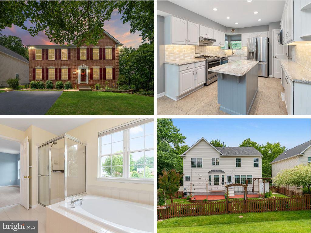 Welcome to this captivating colonial in the highly sought-after Caton Glen community! With over 4,100 sq ft of elegant living space, this 5-bedroom, 4.5-bath home offers room for everyone—including a charming au pair/in-law suite with private entrance, full bath, kitchenette, refrigerator, and built-in microwave. The upgraded kitchen features soft-close cabinets, under-cabinet lighting, granite countertops, and GE Profile stainless steel appliances. Enjoy formal living and dining rooms, a spacious family room with gas fireplace, and a beautifully manicured lawn with vibrant flower beds and a serene patio terrace. The luxurious primary suite includes dual walk-in closets and a spa-inspired ensuite with soaking tub, walk-in shower, and double vanity. The finished basement with 9-foot ceilings offers a large rec room, full bathroom, storage/utility room, bonus room/office, and a custom laundry room with built-ins. Additional highlights: house generator, new roof (2021), windows serviced (2025), water heater (2015), A/C (2012). Schedule your private showing today!