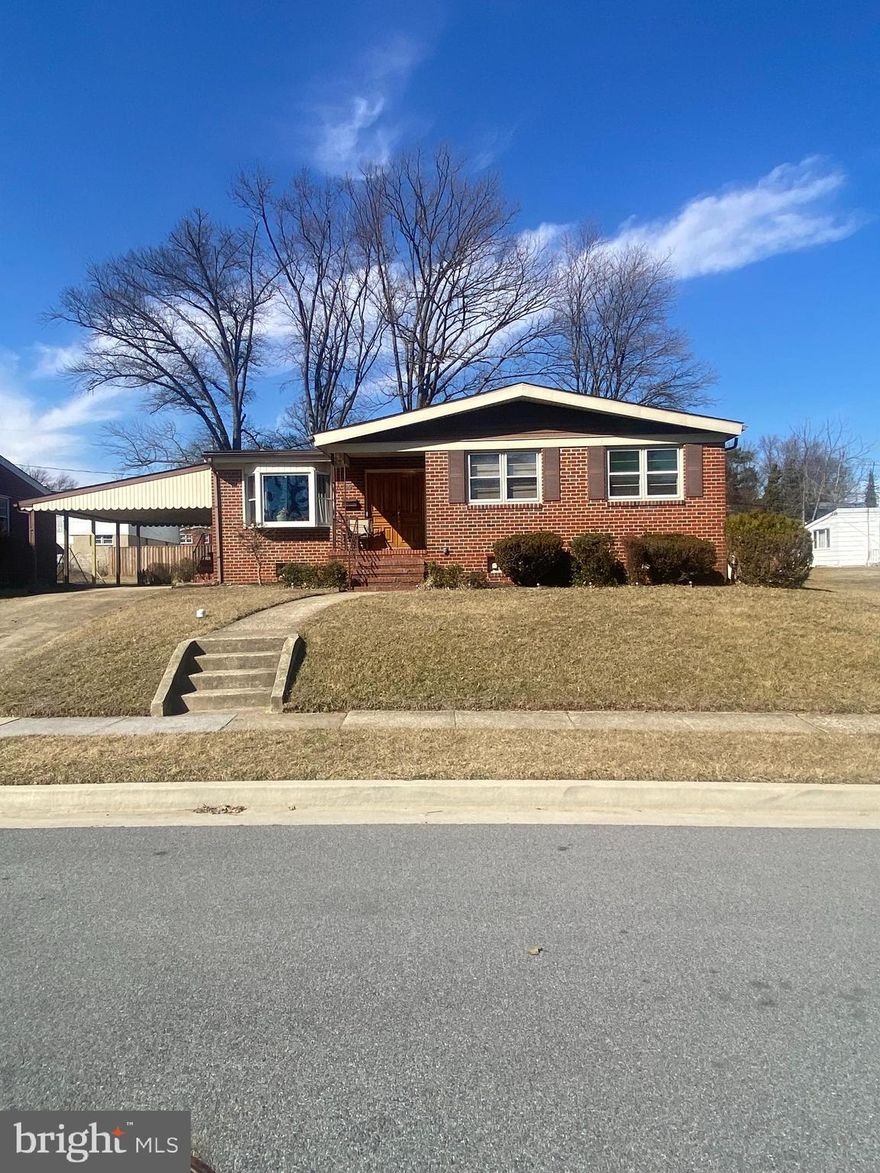 Well located 5 bedroom / 3 full bath brick rancher with front porch and carport in Stevenswood COMING SOON! The main level features a spacious living room / dining room combo, kitchen with breakfast area, primary bedroom with private bath, two bedrooms and a full hall bath. Huge rec room, two additional bedrooms, full bath and laundry / storage room with shelving on the finished lower level. Flat rear yard with patio and storage shed. Great location just minutes from the shops and restaurants on Liberty Rd with easy access to Towson and Baltimore.