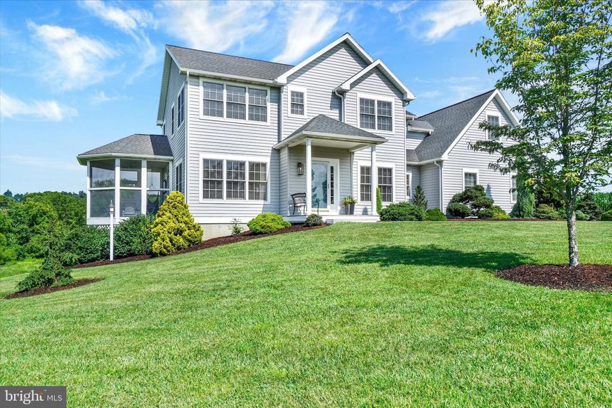 Nestled in the serene Pleasant Valley Golf Course community, this charming Colonial home offers a perfect blend of comfort and elegance. With 2,700 sq. ft. of above grade thoughtfully designed living space, this residence features four spacious bedrooms and two and a half bathrooms, ideal for both relaxation and entertaining. Step inside to discover beautiful hardwood floors that flow seamlessly throughout the main level, complemented by cozy carpet in the bedrooms. The heart of the home is the inviting kitchen, complete with an island, pantry, and modern appliances including a propane oven/range, refrigerator, and dishwasher. The 2nd basement refrigerator stays as well. The adjoining family room, warmed by a fireplace, creates a perfect gathering spot, while the formal dining room sets the stage for memorable meals. The upper floor laundry adds convenience to your daily routine, and the master suite boasts a walk-in closet, providing ample storage. Enjoy the outdoors on your expansive 1.09-acre lot, featuring panoramic views that invite tranquility and relaxation. The attached oversized ( 25 x 23 feet) garage ensures easy access and parking. Located in a peaceful rural setting, this home is a retreat from the hustle and bustle, yet conveniently close to local amenities. Experience the perfect balance of comfort, style, and nature in this exceptional property.   The water treatment system stays with the home.  There is a walk out basement.  The yard is professionally landscaped.  Don’t miss the opportunity to make this house your home!