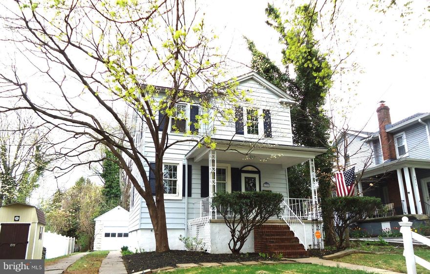 This Wonderful and Charming circa 1927 Yesteryear Colonial is just Waiting For You to call it "Home!"  Featuring: Red Oak Flooring on 1st floor and Heart Pine on the Second floor- Remodeled Kitchen-Built In Dining Room CORNER CABINETS-Roof 2020; Furnace 2011; Hot Water Heater 4 years young; Gutter Helmets Added; Relined Chimney; Relax on the Covered Front Porch or Enjoy your dinner on the Back Patio; Easy Attic Access with plenty of room for storage in this floored space; One Car DETACHED GARAGE; Stained Glass Windows; and more!