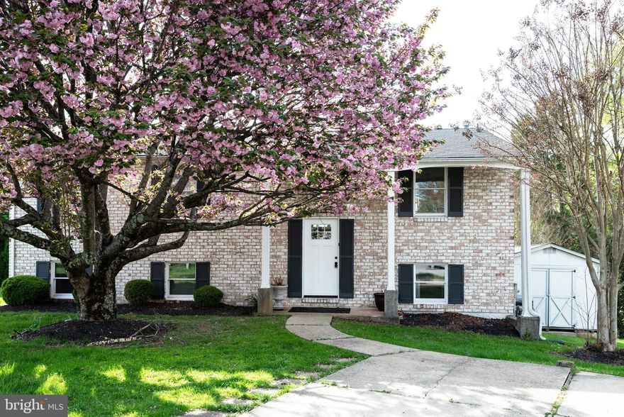 Nestled at the end of a peaceful cul-de-sac, this well-maintained 4-bedroom, 2.5-bathroom home offers the perfect blend of comfort, style, and long-term value. From the moment you arrive, you’ll appreciate the privacy of the location and the inviting curb appeal enhanced by updated, fade-resistant siding and a durable 50-year roof—both under seven years old—providing lasting beauty and low-maintenance peace of mind. Inside, the main level welcomes you with gleaming hardwood floors that add warmth and character to the living spaces. The spacious living and dining areas flow effortlessly into an updated kitchen, which features sleek, modern countertops, newer appliances, and plenty of cabinetry for storage. Whether you’re hosting guests or enjoying a quiet evening at home, this layout is both functional and welcoming. The lower level features cozy carpet that was replaced less than a year ago, creating a fresh and inviting atmosphere in the additional living space—perfect for a family room, play area, or home office. Upstairs, you'll find three generously sized bedrooms including a primary suite with its own private bathroom. Each room offers ample closet space and natural light, making the home feel bright and open.  Storage is never an issue, with additional closets throughout and a backyard shed offering even more room for tools, seasonal items, or hobbies. The outdoor space is ideal for relaxing or entertaining, with a flat, usable yard that’s ready for gatherings, play, or gardening. With thoughtful updates, a smart layout, and a location that offers both tranquility and convenience, this home checks all the boxes. Don’t miss the opportunity to make it yours!