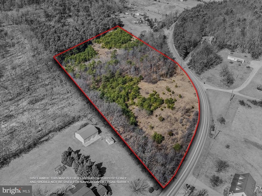 12+ UNRESTRICTED ACRES -  Watch the sunrise over Sleepy Creek Mountain!  Situated along a county-maintained road, this could be the perfect home site!   Enjoy hunting, riding your UTV, and raising animals here.   Located just minutes from downtown Berkeley Springs.