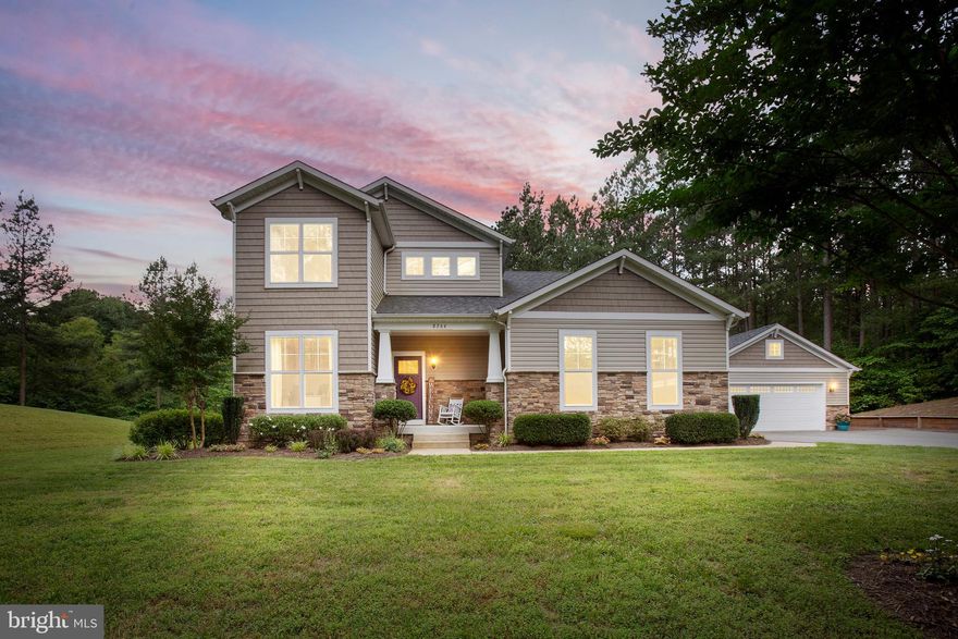 Totally custom-built... on nearly three serene acres... with a straight-shot to Fredericksburg, Dahlgren and so much more? Prepare to be wowed by 8264 Buckthorne Run!
 
Constructed in 2015 and gleaming like-new today, this residence includes three bedrooms, 2.5 baths and more than 2,800 square feet of living space. It sits on a 2.9-acre lot on the western edge of King George County, quietly tucked just north of Route 218. With this location, you’re 8 miles from the VRE, 10 miles from the heart of Downtown Fredericksburg and 15 miles from Dahlgren. Outdoor adventures, grocery selections and Fairview Beach/Potomac River outings are all within minutes – wow!
 
Zooming in on the acreage, the land here is as meticulously maintained as the home itself. The residence is tucked at the end of a cul-de-sac with an asphalt driveway leading to its attached two-car garage... and a detached 24x24-foot detached garage. For parking, a workshop and anything in-between, the space is here! Out back, there is a deck and screened in porch with EZ Breeze windows for taking in the pine tree and hardwood-dotted landscape.
 
The home itself has stone accents, light brown/tan siding, white window surrounds and a medium purple door. Heading inside, the open spaces, oak flooring and recessed lighting make for quite the modern vibe. Main level highlights include an office with windows looking out to the front yard, and the totally open living room, dining room and kitchen space. The kitchen includes off-white cabinetry, under-cabinet LED lighting, stainless steel appliances, a white subway tile backsplash and large island. In the living room, note the totally customized and hand-built entertainment center (negotiable!).
 
Off the kitchen is a laundry room, half bath and... access to the main level primary suite! The suite is vast with a walk-in closet and ensuite bath complete with a walk-in glass-enclosed shower and a long double vanity sink set-up.
 
Heading upstairs, you’ll find two carpeted bedrooms and one full bath. The bedroom on the back of the home is massive with a walk-in closet. In the hall, note the approximately 6x6-foot room/closet that may easily be a laundry room or... you name it! The final full bath is tiled with a tub/shower combo and single sink. The upstairs is truly bright, open and flexible!
 
We do have an unfinished basement here, too. It has a walkout exit and a rough-in plumbing for a possible bathroom. Systems-wise, the home has a 16 SEER dual-zone HVAC system, water treatment system, Radon mitigation system and a 400-AMP power panel with a back-up generator transfer switch. The home is serviced by King George County Public Schools with Sealston Elementary, King George Middle and King George High School as its designated spots.
 
Totally convenient and beautifully kept inside and out, 8264 Buckthorne Run is ready to dazzle you and yours. Book your showing today!