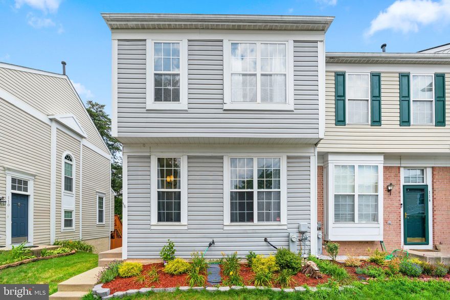Welcome to 112 Eastridge Circle! With one of the largest layouts, this sun drenched end of group townhome in Seven Oaks is awaiting your finishing touches. Upon entry into the foyer, you'll be met with an updated half bathroom and hall closet. The sprawling main level features a living room, dining room, large kitchen with island, sunroom and vinyl plank flooring throughout. You have direct access to the outdoors through the slider and onto the deck with stairs leading down into the fully fenced in backyard. The tree lined views make the backyard feel like your own piece of tranquility! Take note of the bump out on all 3 floors that really give a WOW factor! Retreating to the top floor is where you will find an expansive primary bedroom with en-suite full bathroom featuring a dual vanity, soaking tub, shower and closets. Just down the hall are 2 additional bedrooms and another full bathroom. The walk out level basement highlights flex space with a gas fireplace, laundry room and utility room. Opportunity also awaits with potential to add a full bathroom and kitchenette, which is currently unfinished, to complete the space. There are 2 assigned parking spaces in front of the home as well as plenty of visitor spaces nearby. Community amenities include access to an outdoor pool, playgrounds, basketball court, tennis court, recreation center and more! Commuter friendly location with easy access to Fort Meade and to major routes into the Annapolis, Baltimore, and Washington DC areas. SOLD AS IS. ** MULTIPLE OFFERS RECEIVED. AN OFFER DEADLINE HAS BEEN SET FOR MONDAY 7/3 @ 6PM.