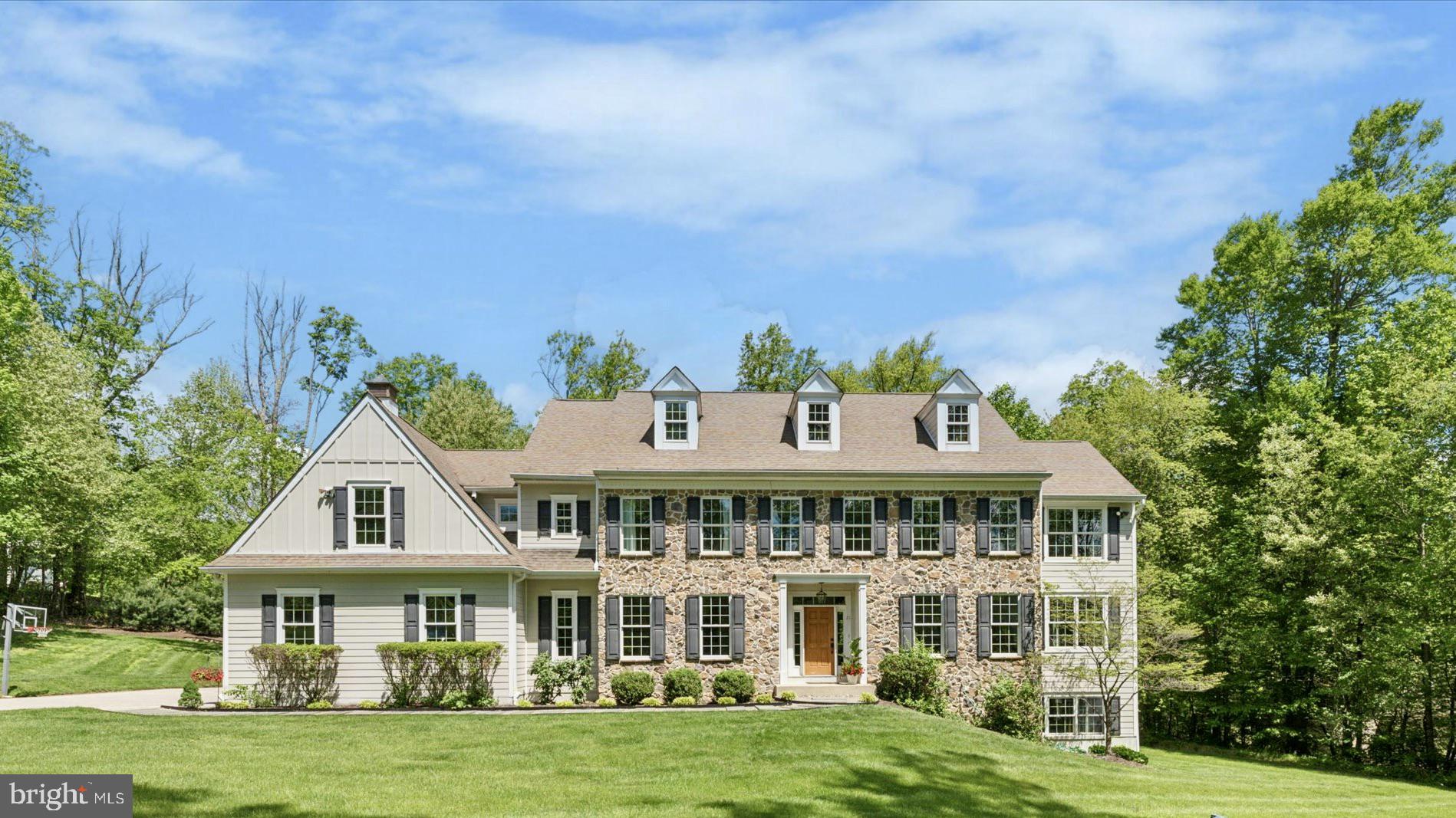 New hardwood floors throughout & Hardie board. Terrific executive home nestled on a beautiful 1.6-acre lot is within close proximity to major highways and shopping with the added benefit of the well respected Great Valley School District. Large center hall foyer featuring hardwood floors, elegant entrance open to the large dining room and living room in addition to the private office. The amazing kitchen boasts a large island, granite counters and a breakfast area with access to the deck. Enjoy family get togethers in the extra large family room with gas fireplace and an amazing arched window with views of the private backyard. The second floor is complimented by a large master suite featuring sitting room - huge walk-in closet and master bath with double vanity, water closet, soaking tub and shower. Two Jack-n-Jill baths with 4 additional bedrooms, all amply sized. One of the bedrooms is large enough to consider a second master bedroom. A walk-up 3rd floor with a finished office. The walk-out basement is ready to be finished. The location couldn't be better within easy commuting to the Great Valley Corporate Center, Rt 202, and the Septa and Amtrak train station.