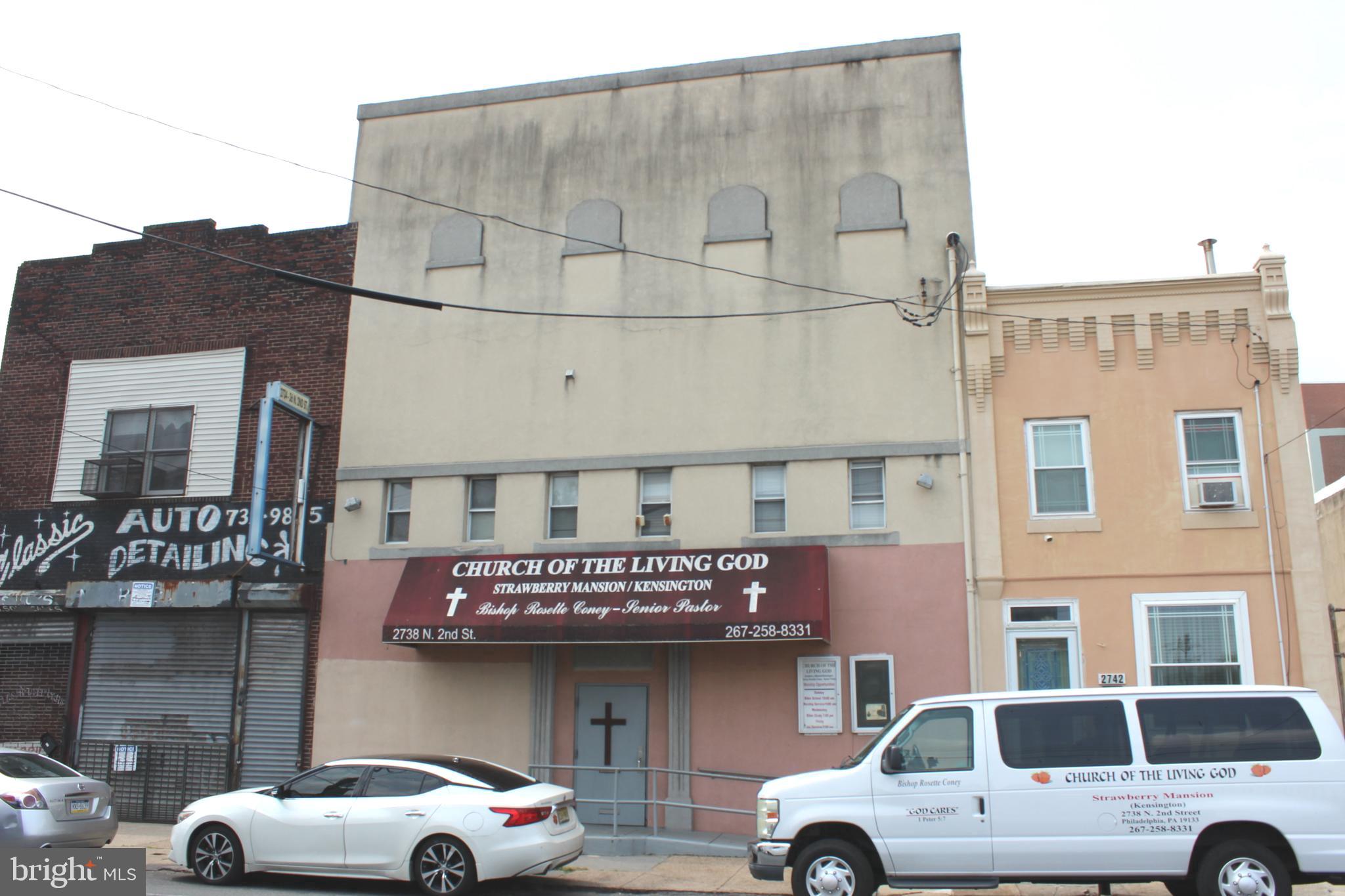 This spacious and well-maintained 3-story church offers a unique opportunity for a variety of uses—whether you’re looking to continue its legacy as a place of worship or reimagine it as a multi-use commercial space.
Featuring multiple large and private rooms across three floors, this property is ideal for office suites, community centers, event spaces, nonprofits, educational programs, studios, or wellness services. A full kitchen, multiple restrooms, and flexible floor plans provide both convenience and adaptability for a wide range of business models.
Located in close proximity to Broad Street, I-95, and surrounded by thriving local businesses, the property boasts excellent visibility and accessibility with plenty of street parking.