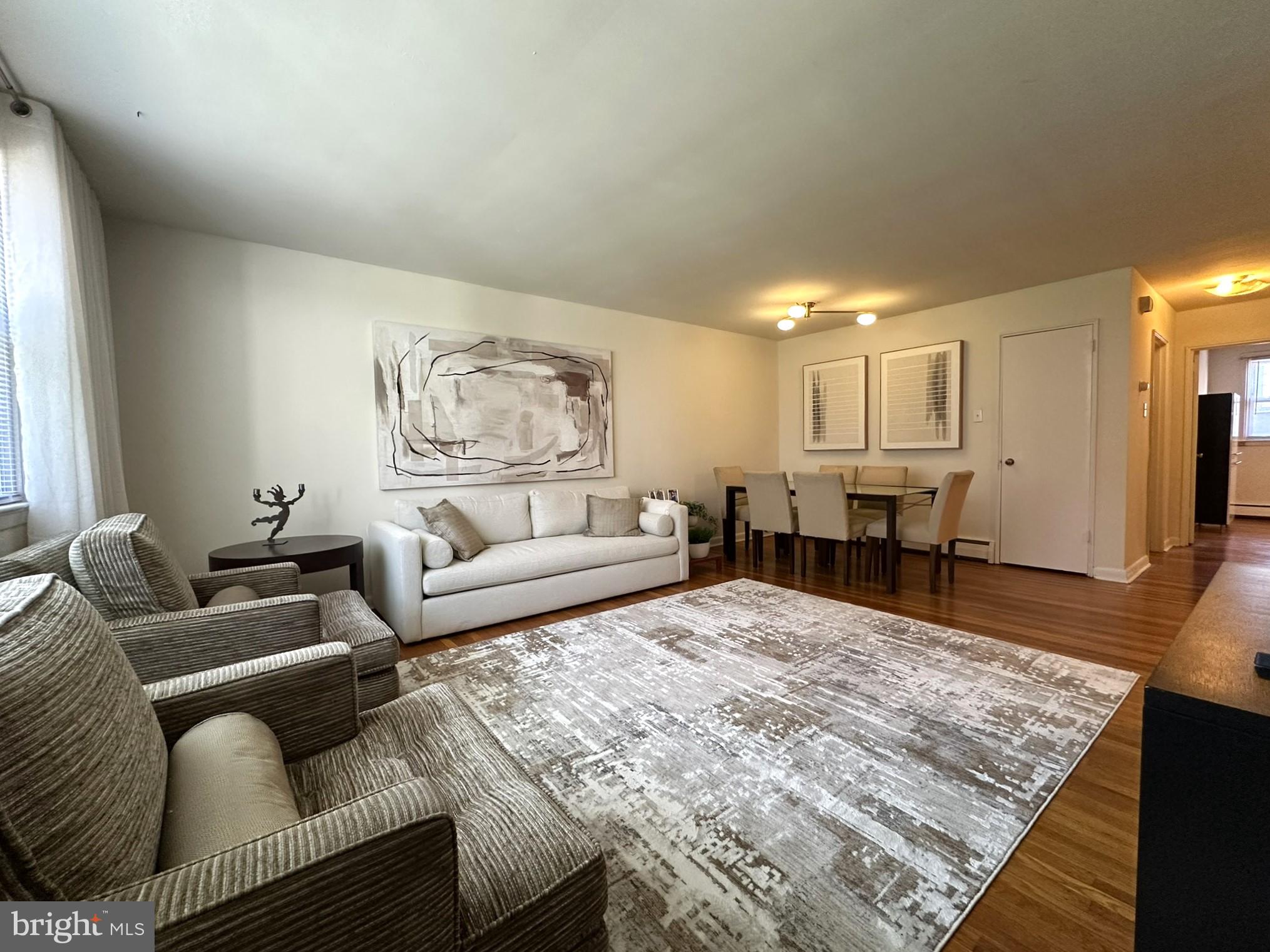 This 2-Bedroom/1-Bathroom apartment is located in a garden style apartment community just steps away from the Art Museum! With a beautiful courtyard, garage, and storage space, this apartment has everything you could possibly be looking for in your next home.
The apartment features wall-to-wall hardwood flooring throughout the living area and both bedrooms. The kitchen features plentiful cabinet space, refrigerator, dishwasher, and gas range! The living room features large windows with great natural lighting and is completely open into the dining area which is perfect for when you're entertaining.
Both bedrooms are a comfortable size and can fit a queen-sized bed with ease. They include ample closet space and large windows which allow even more natural light to pour in. The bathroom has been updated with stone tile flooring, modern vanity with plenty of storage, and full-sized bathtub/shower with custom tile surround!
In addition to all of the great features inside the apartment, there is also a one-car garage included! Behind the garage, there is a driveway which can be used as an additional parking space for a compact car. There is also a storage locker in the basement included at no additional cost, and washer/dryer hookups!
This property is within blocks of the Art Museum, Kelly Drive & close to local eateries, bars and other amenities that Fairmount has to offer. Easy access to I-676, I-76, I, 95, Broad St. and much more!
There is a $50.00 water usage fee due in addition to rent each month. Tenants are also responsible for electric, gas, and internet/cable. Pets welcome with additional deposit.
Application Qualifications: Minimum monthly income is 3 times the tenant’s portion of the monthly rent, acceptable rental history, acceptable credit history and acceptable criminal history. More specific information provided with the application.