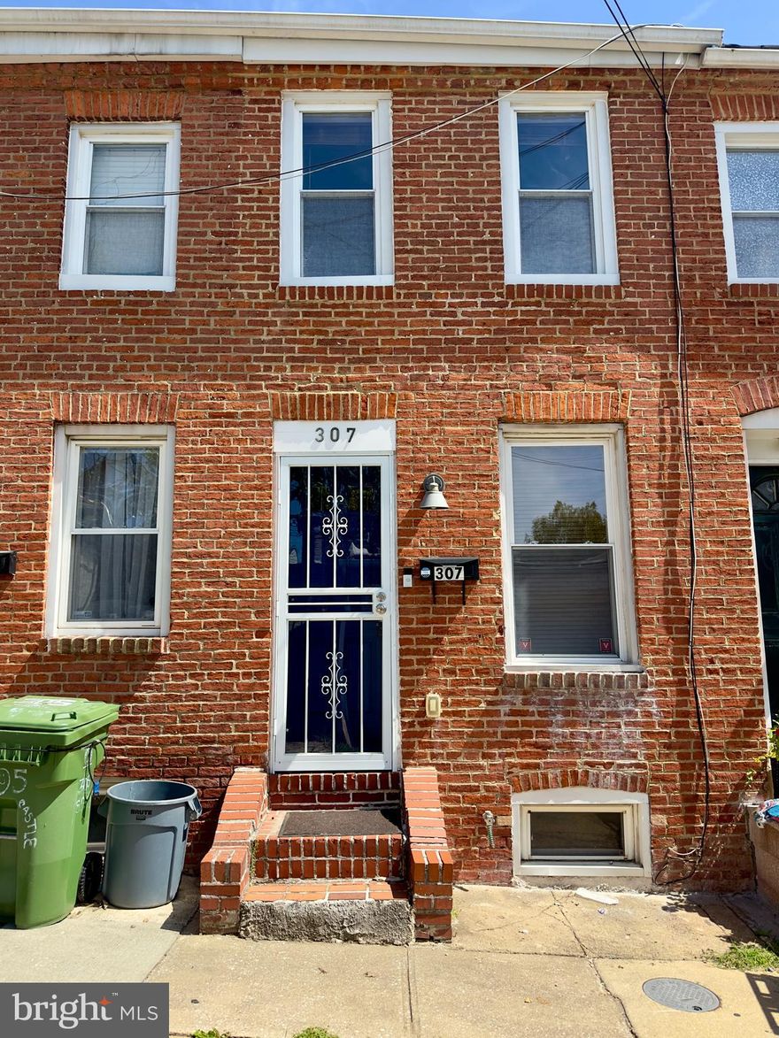 2 bed, 2 full and 1 half bath townhome in the heart of Upper Fells. The main level features a cozy living room with bamboo floors, a dining area, an eat-in kitchen with granite counters and stainless appliances, a half bath, and a laundry/storage area with access to a small side patio. Upstairs offers a private primary suite, second bedroom and second full bath. The unfinished basement offers ample space for storage. Freshly painted and move-in ready, this house is ideally located within walking distance of Fells Point, Butcher Hill, Patterson Park, and the Johns Hopkins medical and university campus.