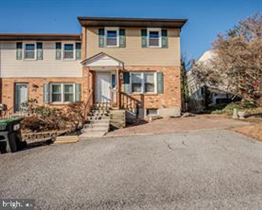 End-unit townhome in Plum Run (Pike Creek) has three bedrooms and 2.1 bathrooms, is spacious, and is attractive. The living room features built-ins flanking the wood-burning fireplace. An adjacent breakfast room accompanies the kitchen, and the bathrooms have been renovated. The deck overlooks the yard, which backs to woods and open space. A lower-level walkout to the yard makes gardening and accessing the outdoors convenient. Located in the Pike Creek area of Wilmington, this home is minutes from shopping centers, fitness centers, walking trails, grocery stores, and parks.   
New painting the entire house inside, and an immaculate home. It's available now.