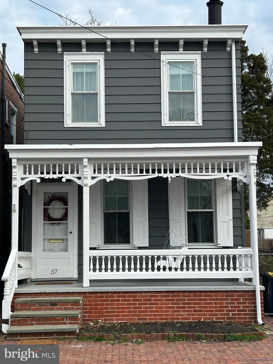 Welcome to this beautiful detached Victorian home in Historic Old New Castle two blocks from Battery Park and the Delaware River, and amazing shops and restaurants.  This home has been thoughtfully updated to blend timeless character with modern comfort.  Built in 1851, it features a spacious living room with a fireplace and original tin ceilings, built-in library, and wood flooring throughout.    

Updates include:

·       New ductless Heating and Air Conditioning system with separate temperature controls for individual room heat/cooling

·       Easy to clean tilt-in windows throughout

·       New kitchen with beautiful cabinetry, quartz countertop (blends nicely with 6-inch-wide old wood flooring)

·       Downstairs new Bonus Room (perfect space for office, playroom, orpotential downstairs bedroom)

·       Four upstairs bedrooms

·       Main level laundry and half bath (room to upgrade to full bath)

·       New upstairs bathroom with walk-in tile shower, custom glass door, and tile flooring

·       Newly painted exterior with Sherwin Williams paint (Imperial Grey) highlighted with white ornate, scroll-sawn gingerbread trim

·       Huge fenced-in backyard with endless possibilities (room to build a garage and anything else you can dream up)

·       In addition, new 200-amp electrical service and a 5 year old roof