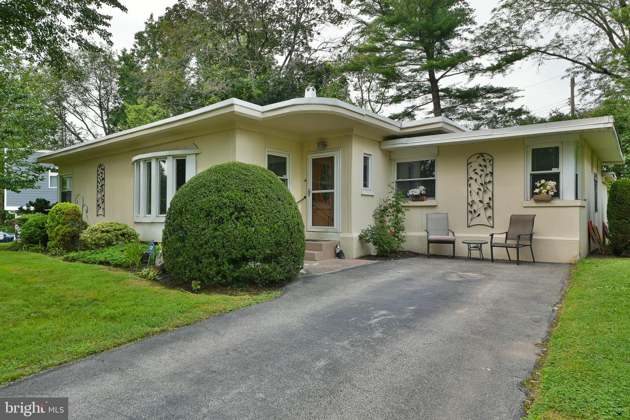 This is a wonderful ranch style home in a very popular and sought after area of Wyndmoor. This is one floor living at it's finest. As you enter into the large living with a lovely bay window , you are enveloped in all of the natural light. In addition to the 3 bedrooms and TWO full baths, there is extra living space in the den off the kitchen from the converted garage. Just beyond the den is the 2nd full bath and a full laundry room for convenience. The updated Kitchen has plenty of room for everyday meals and Family gatherings. There are some stainless steel appliances and plenty of lovely wood cabinets. Just off the kitchen is a panty which leads to a screened in porch. There are also window to replace the screens in cooler weather. There is also a covered patio ideal for BBQ's or just enjoying the outdoors. There is a fully fenced in yard, but the property goes beyond the current fencing. Walk or short drive to all that "Downtown Wyndmoor" has to offer. There is a brand new hot water heater and the heater is less than 10 years old. Hurry! Won't last!