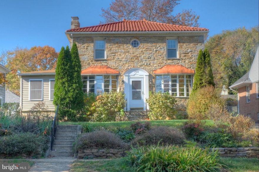 Come Home to Historic & Quaint Hunting Ridge in this Stone Colonial!  3 BR/1.5 BA, Updated & Upgraded Kitchen w/Granite, Glass Backsplash, SS Appliances & Ceramic Tile Floors, Hardwood Floors, Stone Wood Burning FP,  Light & Bright Sunroom w/Slate Flooring, Updated Dual Zoned A/C, Tiled Roof, Original Details, Partially Finished Basement w/Rec Room & Office,  Storage Shed w/Power & Fenced Yard!