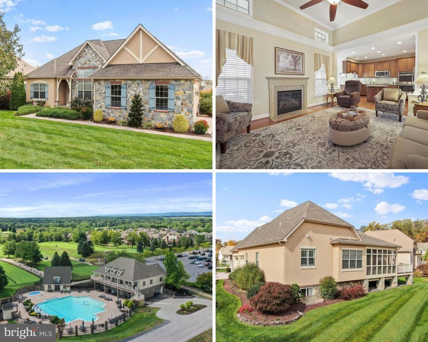 Discover the perfect blend of comfort and elegance in this stunning 4-bedroom, 3-bathroom home nestled in the desirable Garrison Falls The Links community. Built in 2014, this charming residence boasts a sophisticated architectural design featuring stone and stucco exterior that create a warm and inviting curb appeal. Step inside to find an open floor plan adorned with hardwood flooring throughout most of the main floor. The gourmet kitchen, offers a 5 burner propane gas cooktop, double wall ovens, built-in microwave, bosch dishwasher and island with breakfast bar. The great room is ideal for entertaining or relaxing next to your fireplace. The primary suite offers a luxurious retreat with a tray ceiling, two walk-in closets with built-ins, a private bath with soaking tub and walk-in shower.  The additional bedrooms provide ample space for guests or a home office.  Enjoy the fall weather relaxing on your covered screend porch sipping your coffee or a glass of wine.  The fully finished basement adds versatility, perfect for a game room or additional living space.  The community amenities are unparalleled, including a pool, fitness center, tennis courts, and scenic bike trails, ensuring an active lifestyle right at your doorstep. With an attached sideload garage and driveway parking, convenience is at your fingertips. Experience suburban living at its finest, where every detail has been thoughtfully designed for your enjoyment. Don’t miss this opportunity to make this exquisite property your new home!