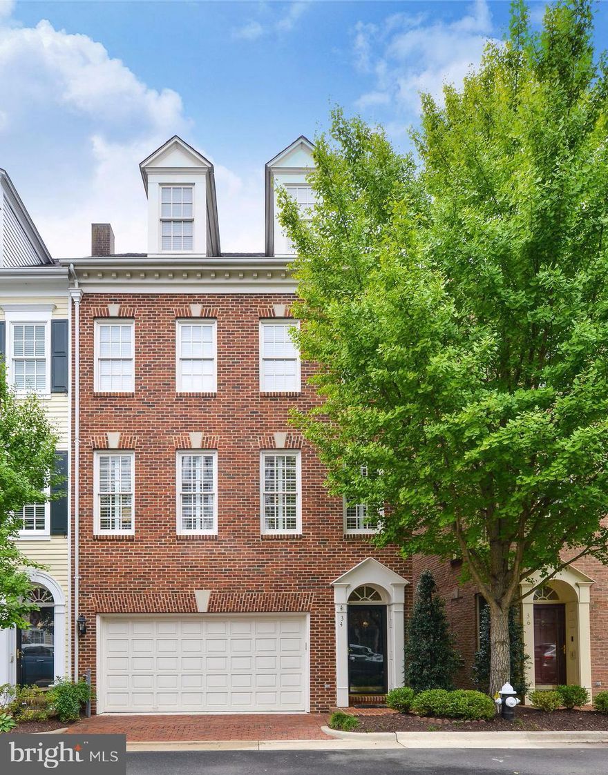 Enviable end townhouse in Fords Landing with many extra windows overlooking trees, and woodland.  Light, bright living and dining rooms offer deep moldings and hardwood floors plus a family room adjoining the kitchen. Grill a steak on your private deck on the same level as the kitchen. A luxurious master suite features cathedral ceilings, handsomewindows, Juliet balcony. Two car attached garage.