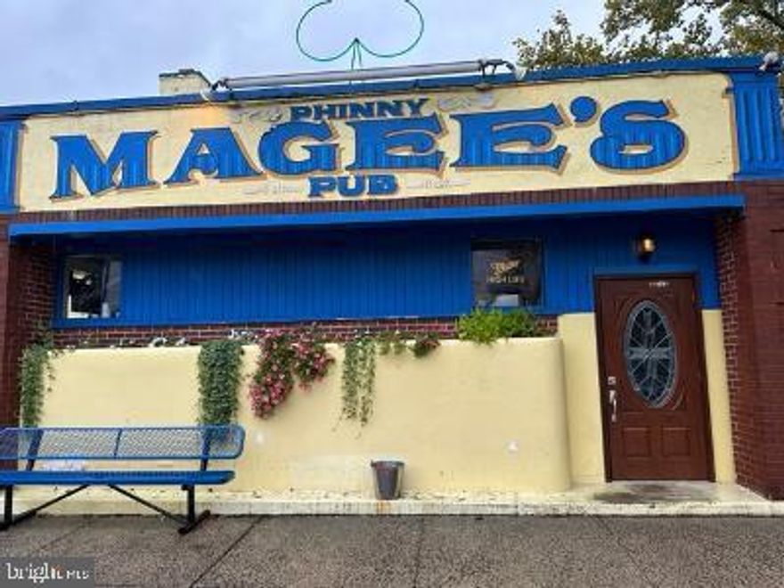 Make your appointment to see this established tavern in Bristol borough, currently operating at Phinny Magee's Pub.  Well-kept bar/restaurant with seating for 50, dance floor, pool table, basement and fully equipped kitchen.  The Pub is situated on a corner lot with a parking lot.  Included in the sale price :  the building, business, liquor license and two apartments ( leased with income of $2,000.00 per month).  Business is conveniently located close to I-95 and Routes 13 and 413.