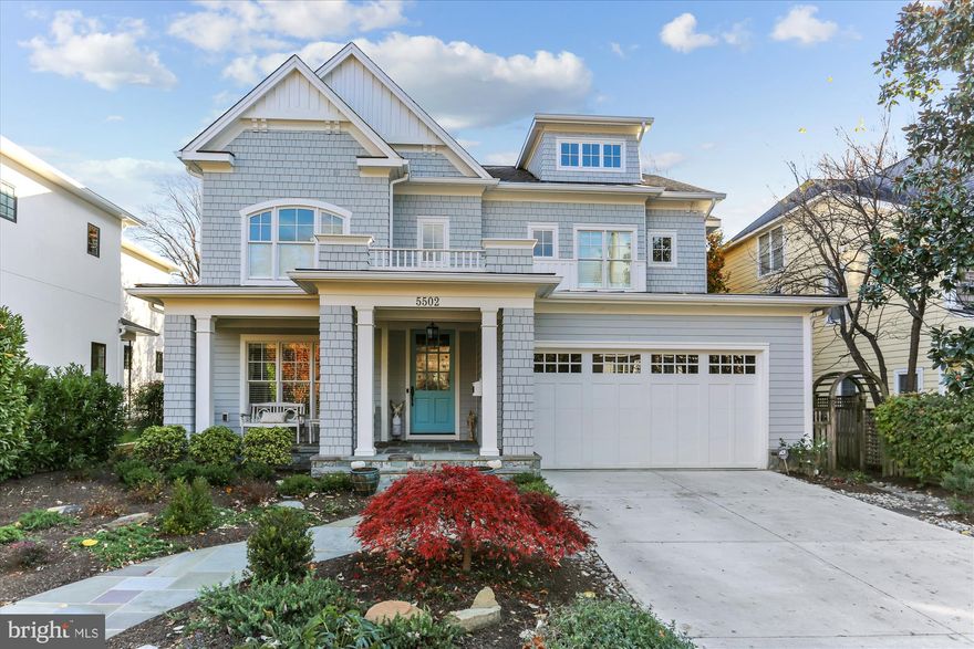 Welcome to this impressive four level, six bedroom, five and a half bath, fifteen year young Castlewood Builders masterpiece—on one of the prettiest streets in the popular in-town Bethesda neighborhood of Huntington Terrace. 

Beautifully sited, designed, and proportioned, the home features everything you’ve dreamed of for comfortable close-in living, along with the elegance, character, and attention to detail we’ve all come to expect from Castlewood. Sidewalk entry is through a pretty landscaped garden path and storybook front porch, into an impressive central hall. There is a parlor style Living Room with built in casework as you enter, connected to a large formal Dining Room. Flowing from both the main hall and the dining room, an impressive open group family centered rooms - a gorgeous, exceptionally well designed Island Kitchen with bright windows, marble counters, stylish cabinetry, chef’s appliances, and loads of pantry and  small appliance storage; a large Breakfast Room with space for the whole family and pretty enough for guests; a fantastic, large Family Room anchored and an impressive, artisan fieldstone fireplace and built in cabinetry. Off both the breakfast and family room are an oversized screened porch, and landscaped patio and back play yard. A powder room off the hall and mud room adjacent to the two car garage (with additional extra driveway parking) entrance complete the main floor. 

There are two upper floors above the main. The second level features a knock-out primary suite with a wondrously large bedroom, a dressing area with two huge, fully improved closets - both have built in drawers, shelving, and creative hanging space. The private full bath is the picture of luxury without feeling overwhelming. Two separate vanity areas, a built in roman tub, very large all glass shower, and a separate WC. The floor also offers three additional generous bedrooms, and two full baths

The third floor offers a generous bedroom, full modern bath, and a bright, flex-space open loft 

Impressed? The house keeps going. The full lower level offers a daylight 6th bedroom and full modern bath, two finished den / craft / office rooms with good lighting, a huge music / dance or media room, perfect for practice or a home theater, ample storage, and the utility room. 

Wow! All this - a substantial, friendly-feeling, cheerful home and property, filled with light, amenity,  and charm - within a mile of downtown Bethesda with its Metro stop (and soon the Purple line), shops, and award winning restaurants, but far enough beyond the congestion for easy access to the beltway, I270, and beyond. 

Welcome home