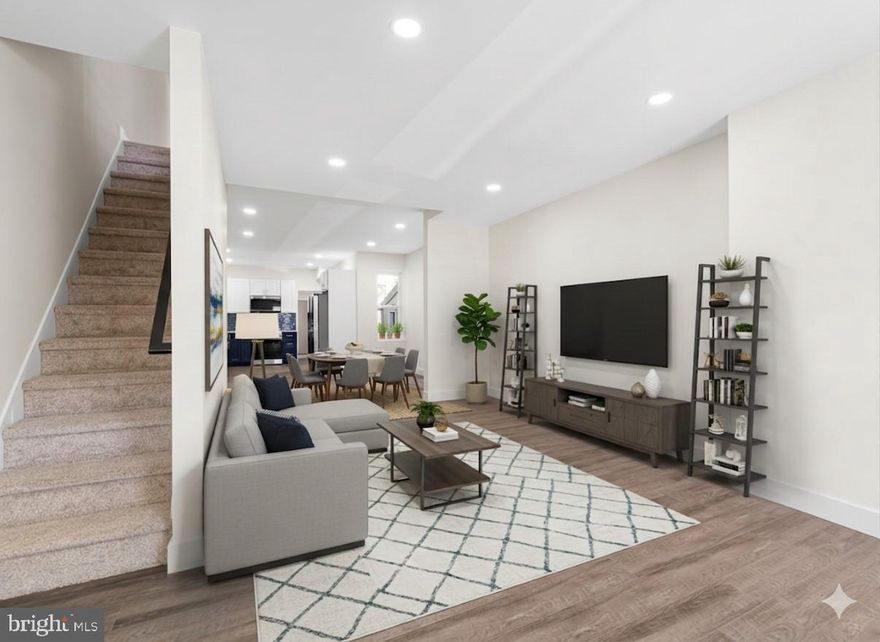 Boasting 4 bedrooms upstairs and an additional bedroom in the finished basement with 1.5 baths. Fresh and great home with an updated modern feel making it a perfect opportunity for first-time home buyers or investors! Ready for immediate move-in! 

The home features vinyl flooring, bedrooms with fresh carpet, an aesthetically pleasing blue kitchen with brand new stainless steel appliances, and a finished basement perfect for additional storage, a man cave, home gym, or whatever you may desire! 

Enjoy close proximity to bus routes 15, 38, 40, and 43 in walking distance and William H. Gray III 30th Street Station within a 15 minute drive, which has trains going to various parts of town and NYC, Boston, DC, etc. 

Great turnkey property available now for tours; schedule yours today!