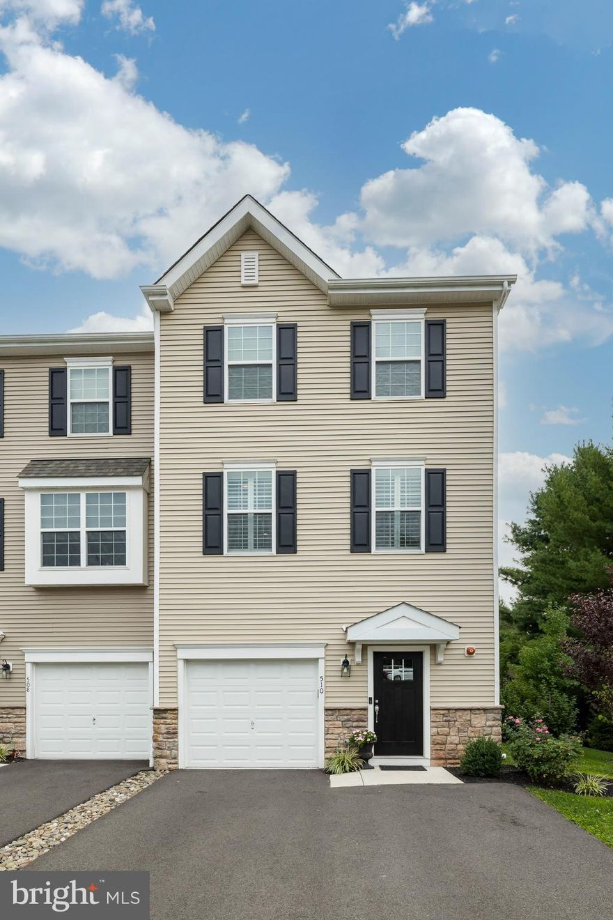 Park-like setting! Only 3 years young Town-home tucked on a private end that will check all of your boxes in a lifestyle location that can't be beat. Come see Collegeville Walk, a boutique community nestled in the residential heart of the borough. The "Newport" boasts over 2,100 square feet of beautifully designed in town living space. Some of the added many exceptional features to this one of a kind End Townhome, including Distinctive Stone Exterior, Elegant 9 ft Ceilings on the first and second levels, and a welcoming Oak Staircase in the Foyer Entry. Luxury Kitchen Layout with open Dining and Living Areas is just as inviting for entertaining as it is for peaceful daily living. The Kitchen Island makes a perfect spot to prepare and serve food while hanging out with family and friends. The kitchen gets natural light from the slider leading to the rear deck facing beautiful sunsets behind a wide open space of grass and trees a view you will cherish. Upstairs, you'll be treated to a sumptuous Owners Suite with a walk-in closet and private Bath. Also, two more very nice sized Bedrooms, a full Bath and separate Laundry. The first level Family Room is set up with a third full bath, making an excellent fourth bedroom where folks will feel right at home for an extended stay. The Newport is set up with generous closet space, a one car Garage, and driveway parking for two cars. Enjoy a short stroll to Borough Park for community events and take advantage of local shopping along Main Street, or close by restaurants like Troubles End Brewing Company.  Whether hiking or biking, hit the Perkiomen Trail within minutes from your front door.  So, take back your weekends with an all new, energy efficient home where lawn care and snow removal are provided.

****ALL OFFERS NEED TO BY IN BY 5 PM ON FRIDAY, AUGUST 27TH****