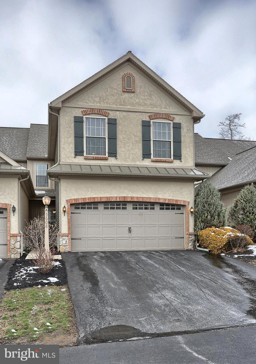 Beautifully maintained townhome in popular Willow Brook is move-in ready! Ideally located to enjoy easy access to Harrisburg, Hershey and Routes 81, 322 and 83. There is new carpeting in the Living Room, on the Stairs, in the hallway and in the Master Bedroom.. All Appliances convey. New dishwasher. The thoughtfully designed Kitchen offers solid surface counters , stainless appliances, a convenient breakfast bar and tile flooring. The sunny Living Room boasts soaring ceilings, a stone fireplace and it overlooks the private rear yard. Exit from the Living Room into an enclosed, screened porch with mounted flat screen TV which will convey to enjoy those warm summer evenings! Entertain in your lovely dining room with wooden plantation shutters . The Foyer has gleaming hardwood floors, a large closet & adjacent laundry. Upstairs is an inviting and multifunctional loft area overlooking the living room. The serene Master Bedroom is spacious with a gorgeous spa-like bath replete with large jetted tub. Two pleasant bedrooms and a full bath complete the upper level. As a special treat you will find a professionally finished full basement to enjoy as recreational space. This lower level also contains a generous unfinished storage space. It has been professionally water-proofed for added peace of mind! Economical Natural Gas heat. Seller will also convey for no value to buyer any or all of the following: Living Room Sofa/Love Seat/Ottoman set; Living Room end tables and TV stand: Breakfast Bar Stools: Flatscreen TV on screened porch; Entryway wall-mounted cubby.