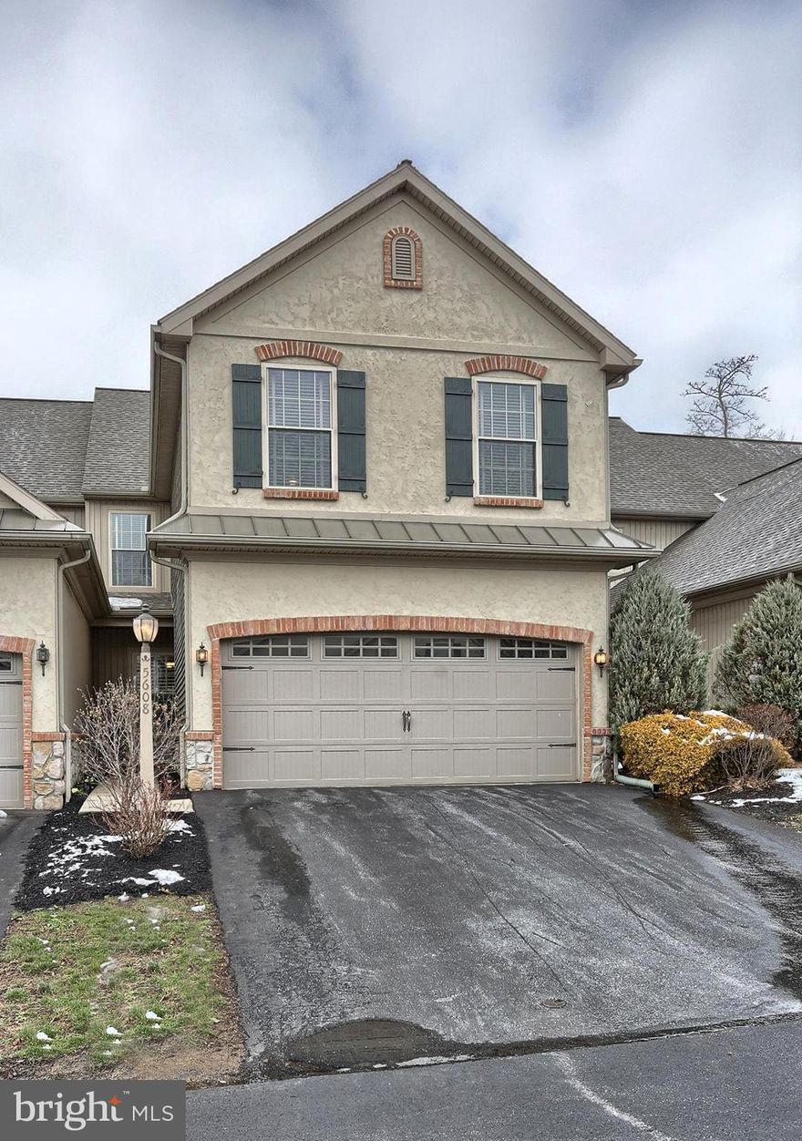 Beautifully maintained townhome in popular Willow Brook is move-in ready!  Ideally located to enjoy  easy access to Harrisburg,  Hershey and Routes 81, 322 and 83.   There is new carpeting in the Living Room, on the Stairs, in the  hallway and in the Master Bedroom..   All Appliances convey.   New dishwasher.   The thoughtfully designed Kitchen offers solid surface counters , stainless appliances, a convenient breakfast bar  and tile flooring.  The sunny Living Room boasts soaring ceilings, a stone fireplace and it overlooks the private rear yard.   Exit from the Living Room into an enclosed, screened porch with mounted flat screen TV which will convey to enjoy those warm summer evenings!   Entertain in your lovely dining room with wooden plantation shutters .  The Foyer has gleaming hardwood floors, a large closet & adjacent laundry.   Upstairs is an inviting and multifunctional loft area overlooking the living room.  The serene Master Bedroom  is spacious with a gorgeous spa-like bath replete with large jetted tub.  Two pleasant bedrooms and a full bath  complete the upper level.   As a special treat you will find a professionally finished full basement to enjoy as recreational space.  This lower level also contains a generous unfinished storage space.    It has  been professionally water-proofed for added peace of mind!  Economical Natural Gas heat.  Seller will also convey for no value to buyer any or all of the following:  Living Room Sofa/Love Seat/Ottoman set;  Living Room end tables and TV stand:  Breakfast Bar Stools:  Flatscreen TV on screened porch; Entryway wall-mounted cubby.