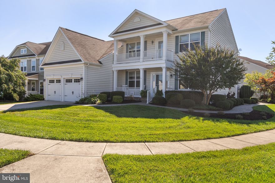 Welcome home to your 4 bedroom, 2.5 bath, 2 car garage located on a corner lot in the amenity rich community of the Village or Red Mill Pond.  With water access, glorious club house, pool, and sidewalks this community is minutes from the Delaware Beaches.  As you enter into this home you are greeted by an office/den with glass doors and a formal dining/living area.  The primary living space is open to the kitchen with granite tops, 42-inch cabinets with ample space for small appliances as well as a pantry, eat-in area, hardwood flooring, and space to entertain.  The owner's bedroom is oversized with walk in closets, tiled shower, granite counter tops, and additional closet space for seasonal clothes.  The second floor offers 3 additional bedrooms and bath, a linen closet plus a large loft living area with 2 extra large closets. Each of the bedrooms also contains generous closets and eachof the bedrooms and living areas has ceiling fans. The 2-car garage has a built-in loft for extra storage. The laundry room also boasts ample custom cabinets. Additional features and upgrades include generator, updated 2 zone HVAC, irrigation well, professional landscaping, and more.  Exterior offers a paver patio, Cubilla, 2nd floor balcony, 2 remote awnings, lawn irrigation with well, and room to still make it your own.  Sit on the pleasant front porch and view the open grassy area across the street or watch the shore birds in the evenings.  If you are considering Lewes as a home this property is a must see.