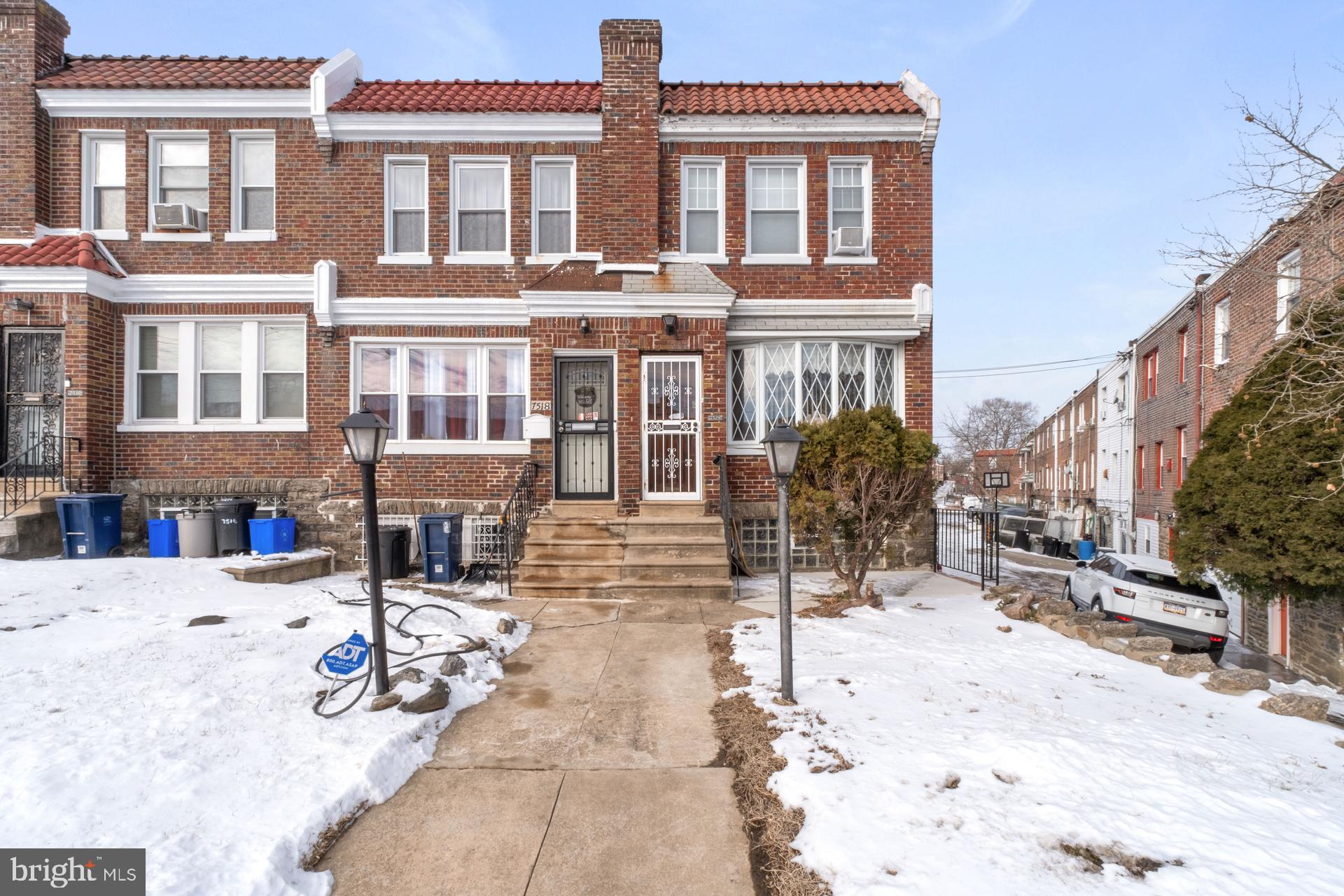 Welcome to 7520 N 20th Street in West Oak Lane! This wonderful end unit townhome with three bedrooms and 1.5 baths needs some work and has fantastic potential! The home boasts an inviting open and sunny floor plan which is perfect for modern living. The spacious living area flows seamlessly into the bright, eat-in kitchen with stainless steel fridge, sink, dishwasher and electric stove. With three cozy bedrooms, a full bathroom on the upper floor and a half bath in the basement, this property is ideal for the person seeking a home where they can spread out! Plenty of closet space with the walk-in closet in the main bedroom! Wood flooring under much of the carpet is waiting to be refinished and restored. Enjoy the large, fenced backyard, complete with a beautiful gazebo, perfect for entertaining or relaxing under the sun or chilling on the newly paved front patio and enjoy a sunny day. The recently installed roof means peace of mind on those rainy days! Conveniently located near parks, schools, shopping, and major roads, this home offers both comfort and convenience.