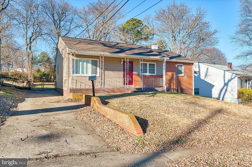 A perfect rambler with the essentials recently updated. This home boasts a newly installed roof and siding in September 2022. Most the windows were updated in early 2022. The entry level has 3 bedrooms and 1 full bathroom spread over beautiful hardwood floors. The basement is the length of the home and has a full bathroom, full laundry and would be great for entertaining or relaxing with friends and family. This home is ready for your personal touches. Conveniently located in Pepper Mill Village off Central Avenue. You are minutes from Washington, DC, the Capital Beltway, restaurants, shopping and more…