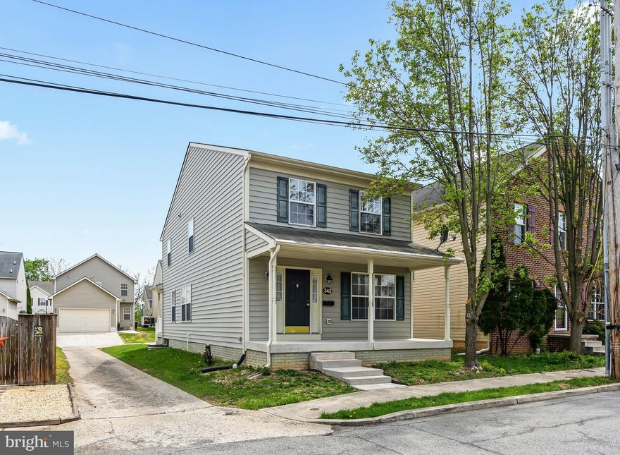 NEW PRICE!!!! 4BR, 3 1/2 Bath Colonial located in East Hagerstown.  Over 2500 finished sq ft. Freshly painted throughout, new laminate flooring. House shows beautifully. Front and rear porches. Single car garage with extra parking pad. All appliances convey. Close proximity to shopping, medical, interstates.