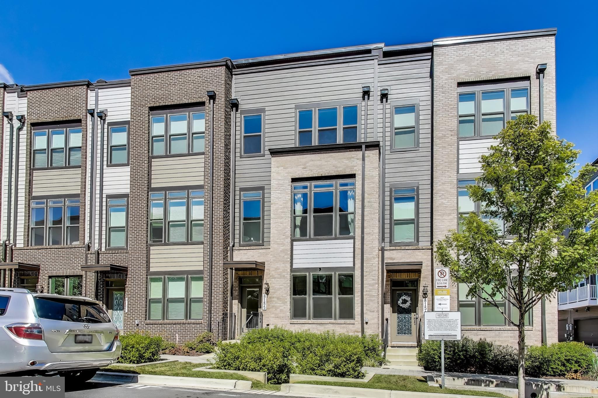 Stunning 3 bedroom, 3.5 bath home built in 2021! This beautiful 3 bedroom townhouse is nestled in the heart of Rockville just walking distance from metro! The main floor features an open concept layout that brightens up the home. Featuring a chef's kitchen with energy efficient, stainless steel appliances including a double oven, large kitchen island and custom cabinets - the floor plan and rooftop terrace offers the perfect space for entertaining. The 4th floor features a private bedroom suite with a recreation area. Easy access to I-270 and 495 and just a short walk to metro. Dining and shopping just minutes away! Community amenities including a clubhouse with a 25-meter pool, lounge areas, fitness center, dog parks, and walking paths.