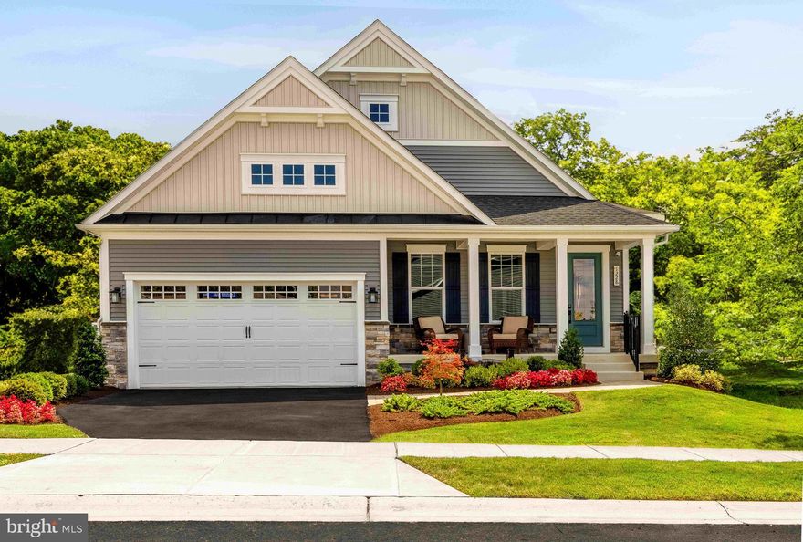 Introducing Trotter's Retreat 55+, a private enclave of luxurious main level living homes in sought-after Clarksville, Maryland! The Bennington single-family home balances traditional style with main-level living. Through the inviting foyer, versatile flex space is ideal for a home office or a sitting room. The gourmet kitchen features a large island overlooking the dining area and great room. An optional covered porch extends the living space outdoors. A family entry off the 2-car garage leads to a spacious bedroom and full bath. Your luxury, main-level owner's suite features dual walk-in closets and double vanities. We currently include a spacious finished basement along with ample storage so that you can enjoy all the benefits of The Bennington. With only 25 homesites, Trotter's Retreat 55+ combines an ideal Howard County location and with a rare opportunity you won't want to miss.