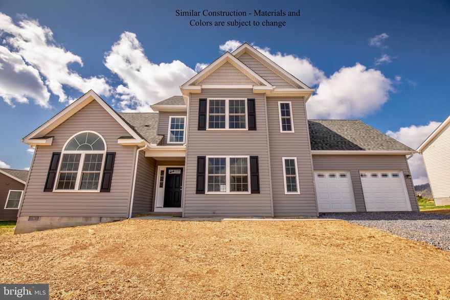 Gorgeous 4 bedroom 3 1/2 Colonial with fully finished basement on a oversized lot with AMAZING VIEWS on 1 acre lot.  Only THREE 1 acre lots in this section. .  This house truly has it all with first floor primary bedroom with on suite bath with tub and stand up shower and double vanities.  Also two story living room perfect for enjoying time with friends and family.  3 bedrooms upstairs.  LVP flooring throughout entire first floor and carpet in bedrooms.  Granite countertops and stainless steel appliances and a nice treated lumber deck in rear to take full advantage of the view.    PICTURES AREN'T OF EXACT HOUSE.  But house will look exactly features wise to pictures just colors may change.  House hasn't broken ground yet so 180 days from completion