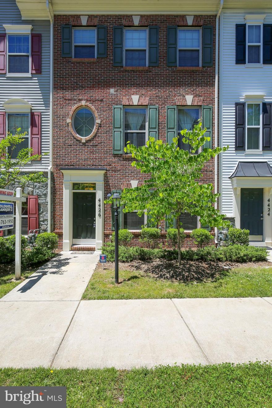 Welcome to this luxury brick front town home.  Each level of this townhome offers comfort, beauty and style.  While the home offers a 2 car drive-in garage,  a bathroom on each level of this 4 story home, it also has a kitchen island, an eat-in area large enough to fit a 6' table and an enormous pantry.  This wide open floor plan offers relaxation and beauty with its triple crown molding and lovely hardwoods.  One of the goodies on the 3rd level is the laundry room, just throw your clothes in and off to one of the comfy bed rooms.  The master is nothing but pure luxury! It offers a double vanity sink, separate shower with bench, and a soaker tub for those long baths and a great walk in closet.  If you don't want that master then retire on the 4th level passing the frosted port window to the other master option, open with more than enough room and walk in closet to boot.   It offers 2 skylights that just brings in so much natural light. Can it get better? It can, this home has been adorned with brand new carpet, new paint and a backsplash.  It is less than 5 miles from the 234 commuter lot and if you want to go to the commissary, then you have under 10 minutes to the front gate to Quantico MCB.  It is also less than 30 mins from Ft. Belvoir.  This luxury townhome is perfectly located, upgraded and is a perfect home to upgrade or downsize.   And the orignal homeowners are offering a home warranty.  Welcome home!