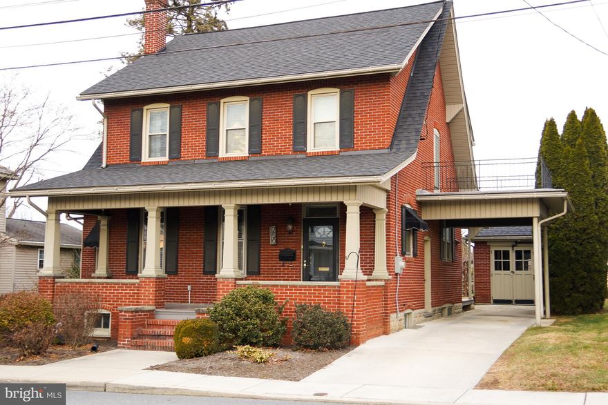 Beautiful Stately home in Greencastle. Located on a convenient side street. WARM AND INVITING! Cozy home w/natural woodwork & hard wood floors throughout. Many updates and move-in condition.  Natural light floods the study off Living room. Masterbedroom has attached sitting room & cedar lined closet. Enjoy a private backyard with 12x21 patio.  Full floored attic could be finished to future bedroomm. Close to downtown and walking distance to multiple restaurants, Post office, shopping and only minutes from grocery shopping, hardware stores etc. Nice area to walk with tree lined streets. Only a short distance to the interstate for commuters but far enough from the noise. 
The home has 3 bedrooms and 1-1/2 bath and Detahed garage.  Come check it out and see if it's what you've been looking for.