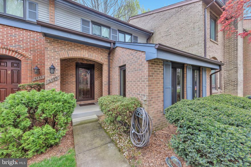 Meticulously maintained and beautifully updated 3-level brick front townhouse backing to woods in Waters Edge neighborhood of Burke Centre.  Kitchen has been remodeled with KraftMaid cabinets and quartz countertops.  Gleaming hardwood floors throughout entire first floor, stairwells and upper level hallway.  Upgrades include new Roof (2018),  new Carrier HVAC system (2021), KitchenAid French door refrigerator and Bosch dishwasher (2018); GE Profile convection oven and microwave (2019); Maytag washer (2021), G.E. Dryer (2023). 50 Gallons Hot Water Heater (2024)  Master bath remodeled in 2018 with custom walk-in shower and vanity.  New  Provia front door/storm door (2013).  Owner has also replaced windows, siding and gutters.  Partially finished BSMT has rec room and tons of storage space, including a workbench which will  convey with the house.   Walking distance to Burke Centre Shops/Restaurants.  Metro bus to Pentagon stops at corner and short drive to Burke Centre VRE.