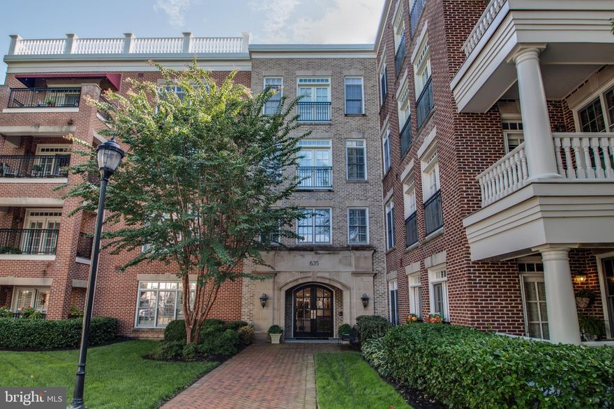 In absolutely pristine condition, this lovely two bedroom and two and a half bath condominium has just been freshly painted throughout, plus brand new carpeting has just been installed.  Located in sought-after Liberty Row, this 1,485 Square foot residence awaits the most discriminating purchaser!  Perfect for gracious entertaining in  the spacious living room and formal dining room with both rooms sharing a two-sided gas fireplace.  The gourmet kitchen features high-end stainless steel appliances, granite counters, and cherry cabinetry, and a convenient breakfast bar.  The primary bedroom offers abundant closet space and an adjoining marble bathroom with two vanities.  The guest bedroom offers an adjoining bathroom plus plentiful closet space.  The 11 x 8 balcony features an awning and is perfect spot for morning coffee or evening wine!  Plantation shutters are throughout this very special home.  Two garage parking spaces convey #F95 & C18.  Easy bicycle storage is available in the parking garage.  Don’t miss this gem!