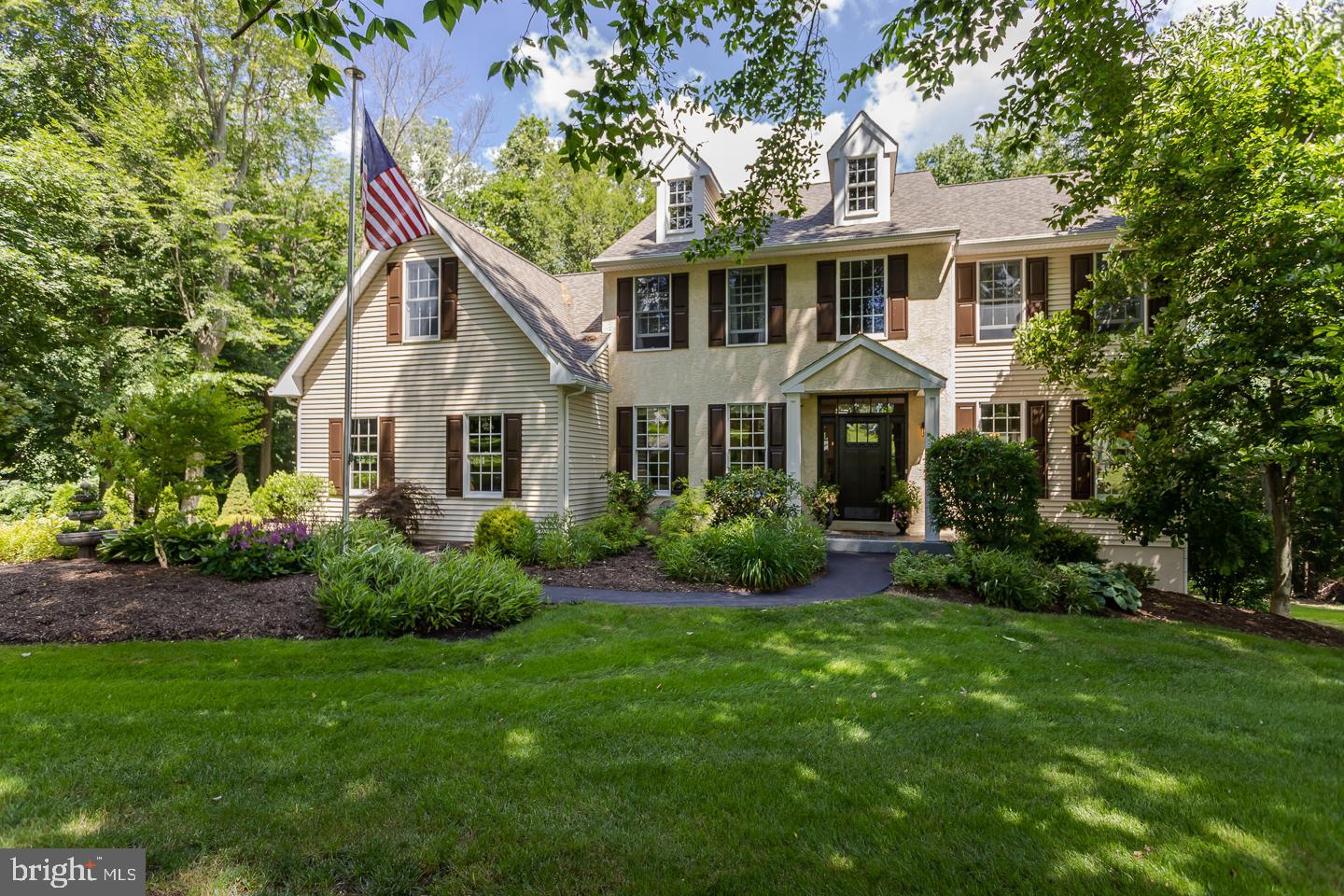 MUST SEE! 208 Aranglen Way in desirable Somerset Watch community sitting on coveted cul-de-sac lot.  Mature Landscaping surrounds the entire property.  Enjoy your own backyard paradise with private 2-acres taking in picturesque tree-line views.  Relax on the TimberTech deck or take the stairs to the rear yard to sit around the stone fire pit.   Feeling adventurous take a ride on the zip line thru the trees.   Full the storage shed with backyard necessities. Enter through the beautiful craftsman front door to this well-maintained original buyer’s home with spacious 2-story foyer and 9ft ceilings on 1st floor.   Adjacent is 1st professional office with glass double doors and formal living room with crown molding.  Follow the hallway past powder room to large eat-in kitchen including custom center island, granite counter tops with tile backsplash, stainless-steel appliances, pantry closet and shiplap accent wall.  Off the kitchen is formal dining room with crown molding and wainscoting.  Family Room with vaulted ceiling, second staircase to 2nd floor and wood burning fireplace with white marble surround.  1st Floor Laundry with barn door entry and utility sink.  1st floor has new LVP wide plank flooring throughout (except office).  2-car side entry attached oversized garage. Upper-level Primary Bedroom has walk-in closet with custom shelving and Private Bath with jetted tub and tiled walk-in shower.  3 Additional Bedrooms (one with sitting/bonus room).  Ceiling Fans in all bedrooms.  Hall Bath has walk-in shower with frameless hinged door. Finished Walk-Out Basement offers approx. 1200 sq. ft. of living and storage space.  New LVP wide plank flooring, high ceilings, French patio doors and twin daylight windows.  2nd professional office with glass doors, tv/game area, exercise area and ample storage.  Walk-out leads to patio area. Sought-after award-winning Downingtown East High School and Stem Academy.  NO HOA!! Easy access to Route 100, PA Turnpike, Marsh Creek State Park, Struble Trail, Shopping and Entertainment.   Don’t miss this Chester County Gem.