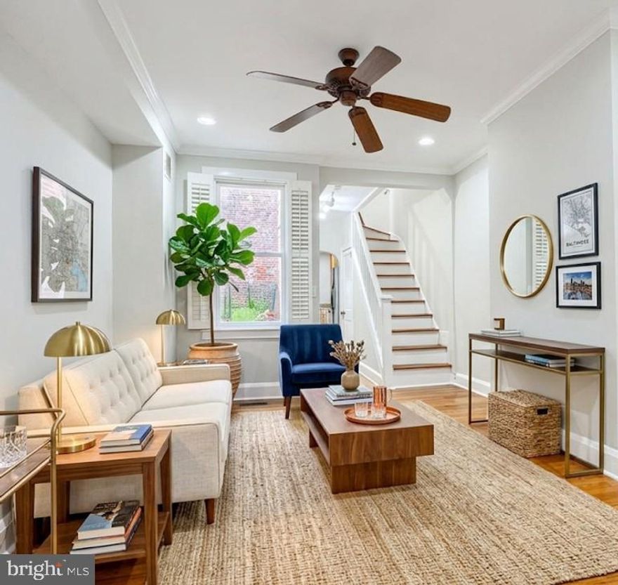 Welcome to Your Federal Hill Dream Home!
Discover the perfect blend of historic charm and modern luxury in this beautifully preserved 1900 Colonial townhouse, nestled in Baltimore's most coveted Federal Hill District. This isn't just a home—it's your own piece of history, lovingly updated for today's lifestyle.
Step Inside & Fall in Love
From the moment you enter, you'll be captivated by the seamless fusion of original character and contemporary elegance. Gleaming hardwood floors flow throughout, while a chef's dream kitchen awaits with stainless steel appliances, gas cooking, and all the modern conveniences that make everyday life a pleasure. Say goodbye to laundromat trips—main floor laundry keeps everything effortlessly easy.
Space to Live, Work & Play
The fully finished basement transforms your living possibilities—create the home office you've always wanted, design your private fitness sanctuary, or craft the ultimate entertainment space. The choice is yours, and the space delivers.
Your Urban Oasis Awaits
Step outside to your private brick patio, where morning coffee tastes better and evening wine feels earned. It's your own serene escape tucked away in the heart of the city—the perfect spot to unwind after exploring everything Federal Hill has to offer.
Location, Location, Location
Live where history meets happening! You're steps from iconic restaurants, vibrant nightlife, charming shops, and that unbeatable Federal Hill community spirit. Low-maintenance living with maximum urban convenience—this 0.02-acre gem gives you all the perks without the yard work.
More Than a House—It's Your Next Chapter
Every thoughtful detail, every curated touch, every modern upgrade has been designed with you in mind. This is where historic elegance meets modern comfort, where city energy meets peaceful retreat, where your story begins.
Don't just dream about Federal Hill living—make it your reality.