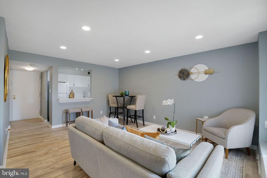 Welcome to effortless living in this beautifully renovated studio/efficiency condo, offering 492 sq ft of smartly designed space in the sought-after Woodlake Towers community. Perfect for first-time buyers or investors, this move-in-ready unit offers strong value in a high-demand Northern Virginia location.

This top-floor residence provides exceptional privacy, with no neighbors above and only one adjacent unit, creating a quieter and more peaceful living environment. The home has undergone major full renovations, minimizing future capital expenses and delivering a fresh, modern feel throughout. The efficient open layout maximizes functionality, creating a bright, low-maintenance space ideal for both owner-occupants and tenants.

Highlights You’ll Love:
-Top-floor unit with ultimate privacy — no one above you and only one next door neighbor.
-Fully renovated interior with modern finishes
-Efficient open-concept layout maximizing every square foot
-Updated kitchen and bathroom with contemporary styling
-Low condo fee of $430/month — ALL utilities included, simplifying monthly expenses
-Multiple laundry rooms in every floor
Turnkey and move-in ready
Excellent option for primary residence or long-term investment

Woodlake Towers Amenities:
Residents enjoy two swimming pools, fitness center, tennis courts, party room, library, and laundry rooms on every floor, all within a professionally managed community.

Unbeatable Location:
Minutes from Washington, D.C., Reagan National Airport, Arlington, Amazon HQ2, Old Town Alexandria, Crystal City, Potomac Yards, Del Ray, Shirlington, Tysons, Ballston, and Seven Corners. Close to shopping, dining, parks, and entertainment, with easy access to Metro stations and walkable public transportation — a consistently strong draw for tenants and commuters.