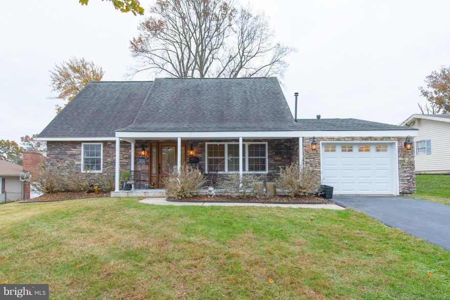 OVER THE TOP IN EVERY DETAIL! This 4 Bed 2 Bath Cape w/ gar. & 300 sqft addition fam. room feat. vaulted & beamed T&G pine ceiling, numerous recess lights, Mitsubishi split air control (ontop of central air)& refaced fireplace. 5 pc. crown in living room w/ pristine Koa wood flrs. Bamboo flrs on upper level w/ large rooms. New deck, shed & paver patio. Stone front & new gutters. Incredible value!